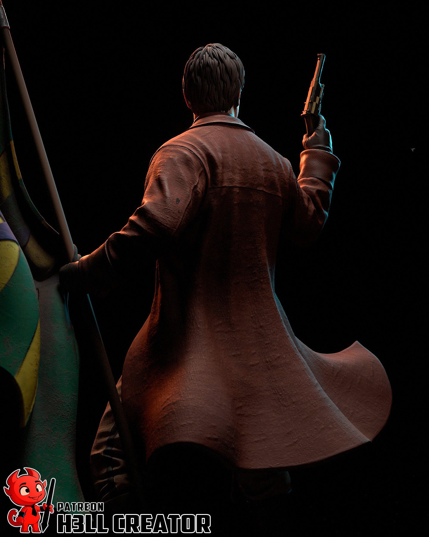 Malcolm Reynolds (Firefly) resin figure by h3LLcreator — studio render 8