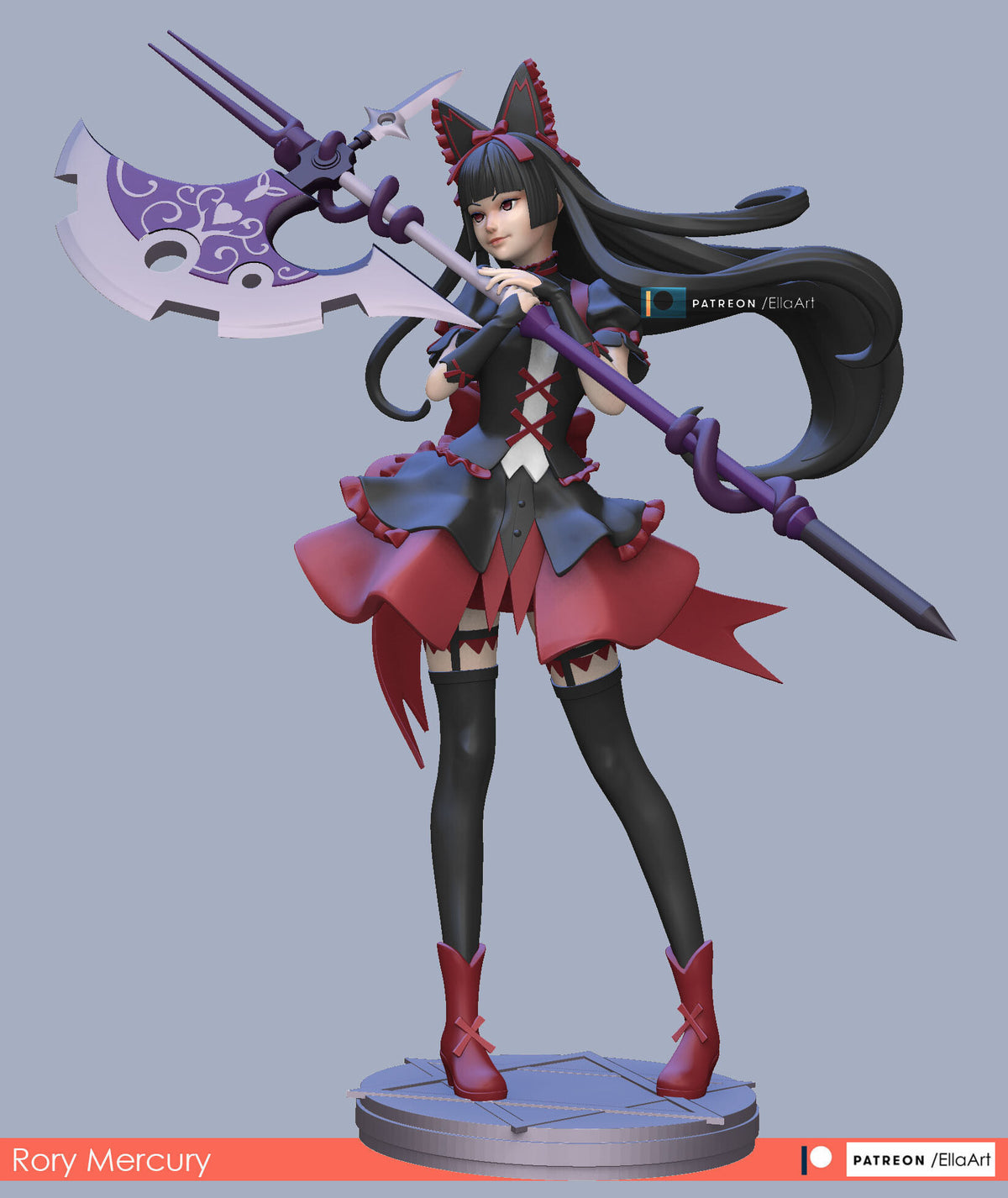 Rory Mercury GATE resin figure by NomNom Figures — studio preview 1