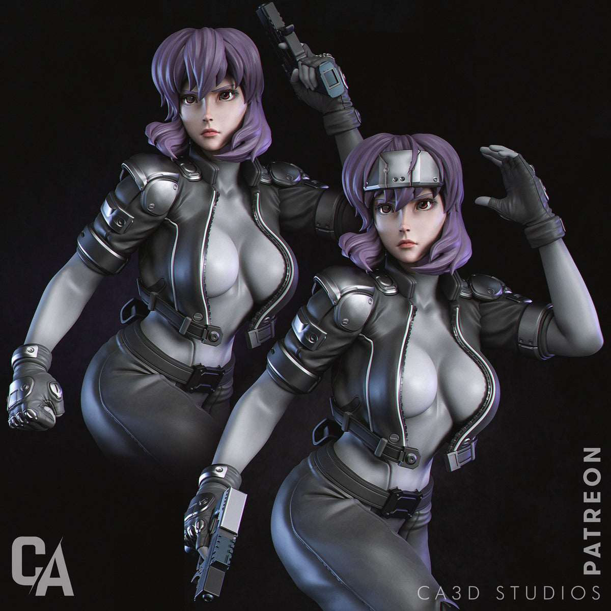 Motoko Kusanagi — studio render 1