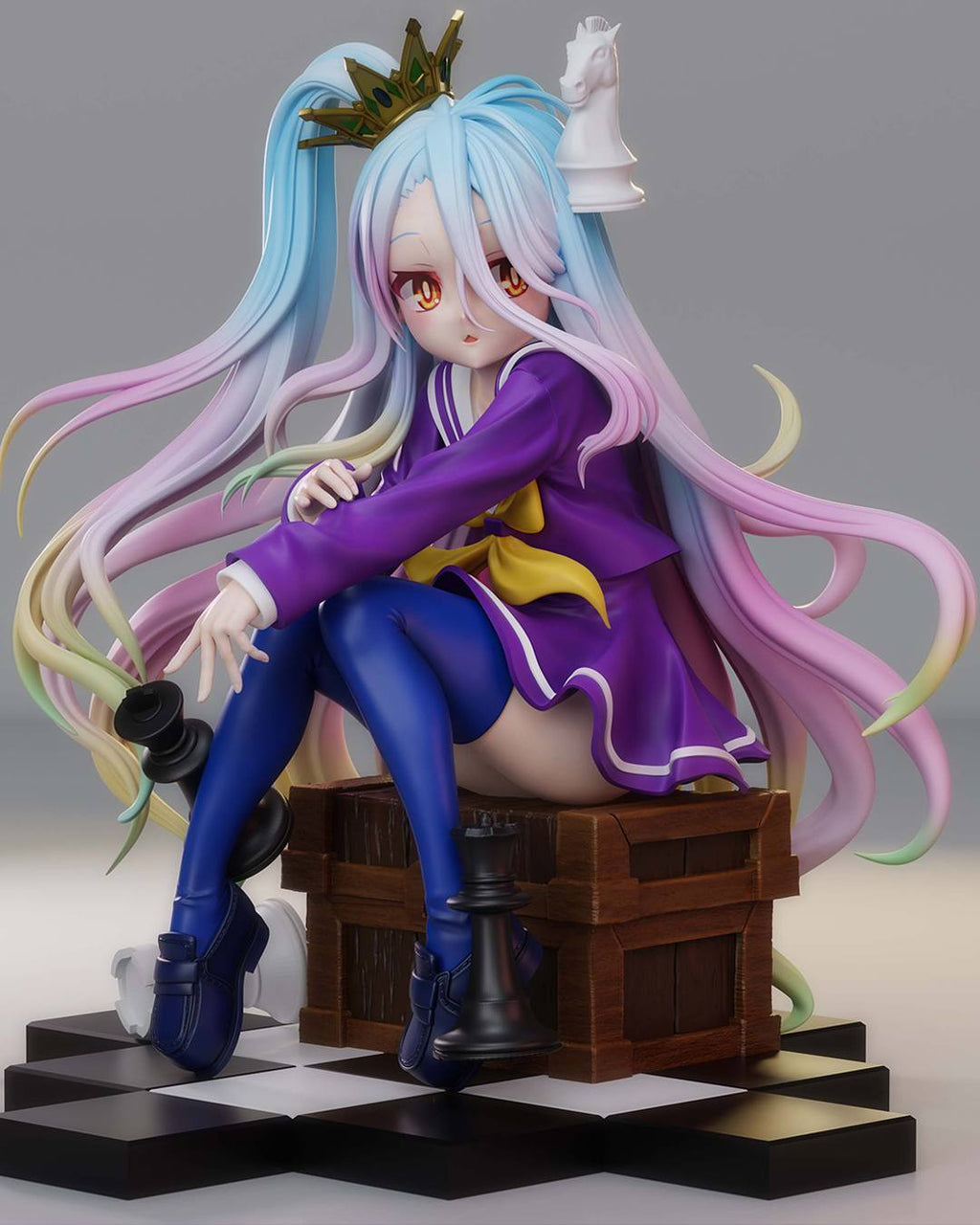 Shiro (No Game No Life) resin figure by Tenshi Figures — studio render 1