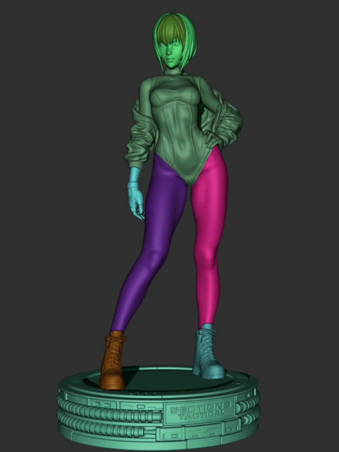 Motoko Kusanagi — studio render 8