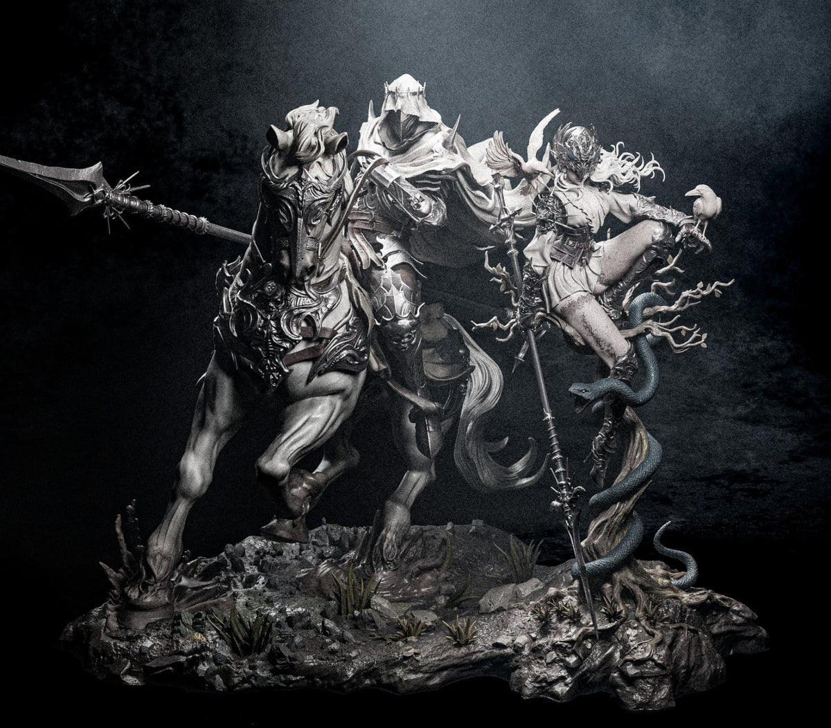 Lenora and Dareios Diorama — studio render 3