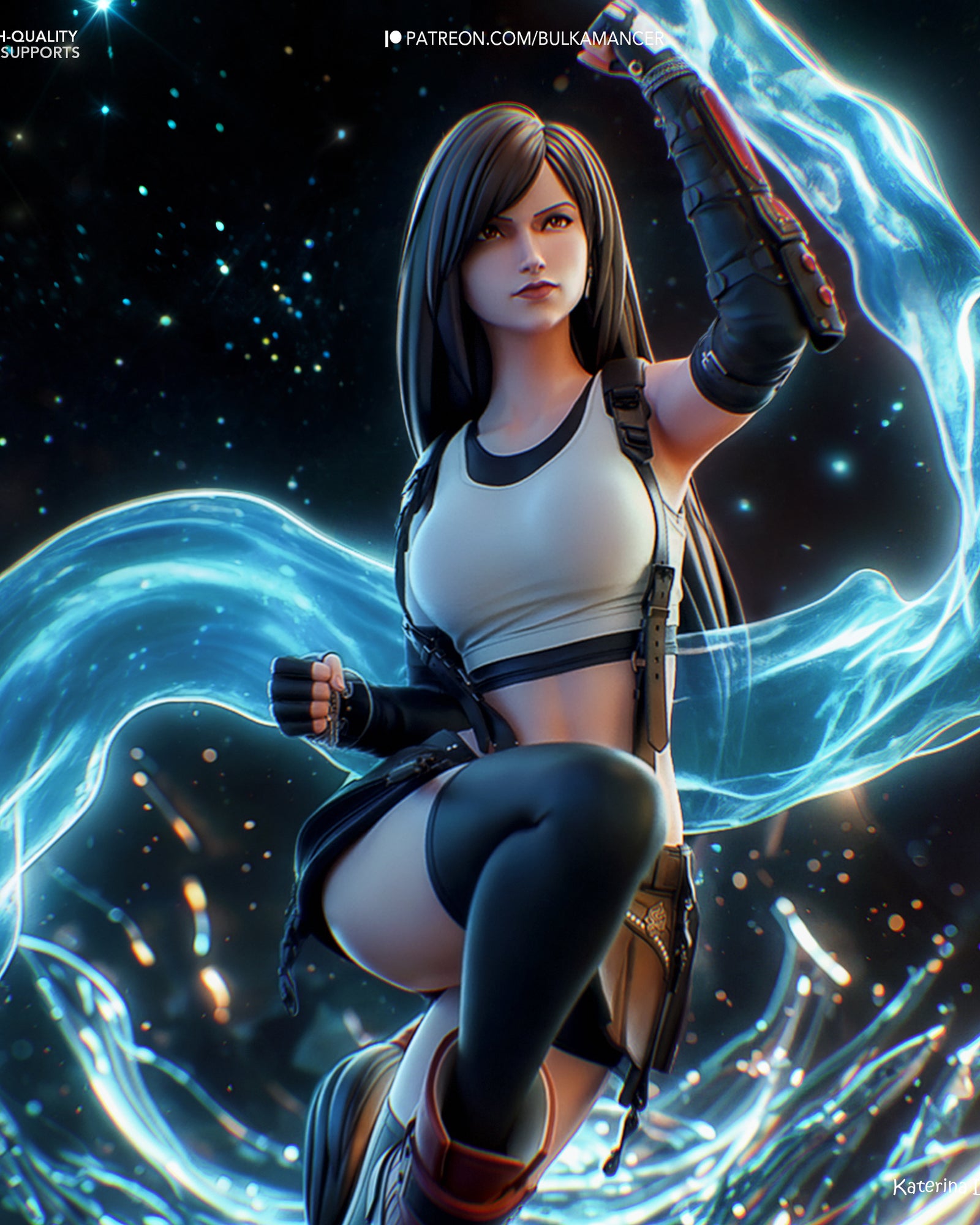 Tifa Lockhart (Final Fantasy) resin figure by Bulkamancer — studio render 1