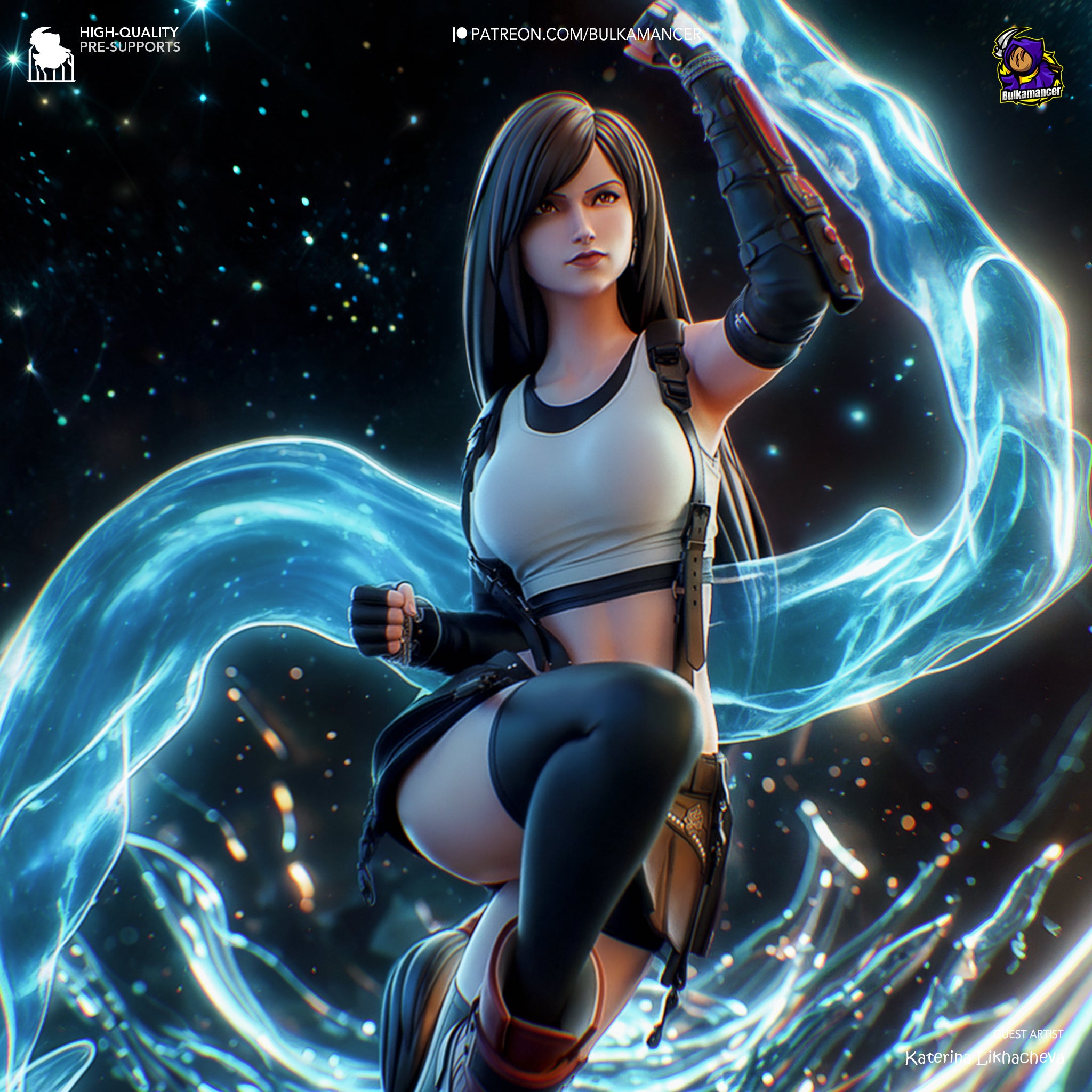 Tifa Lockhart (Final Fantasy) resin figure by Bulkamancer — studio render 1