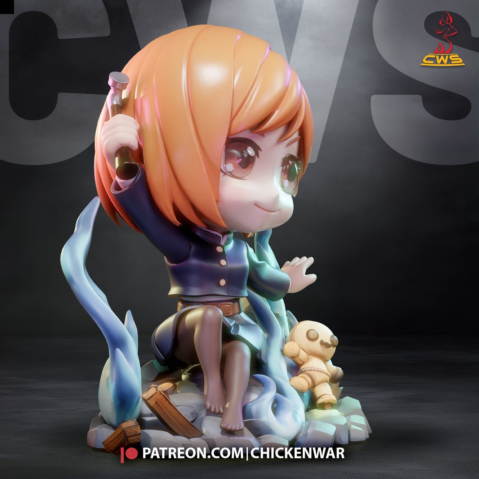 Nobara Kugisaki (Jujutsu Kaisen) resin figure by CW Studio — studio render 3