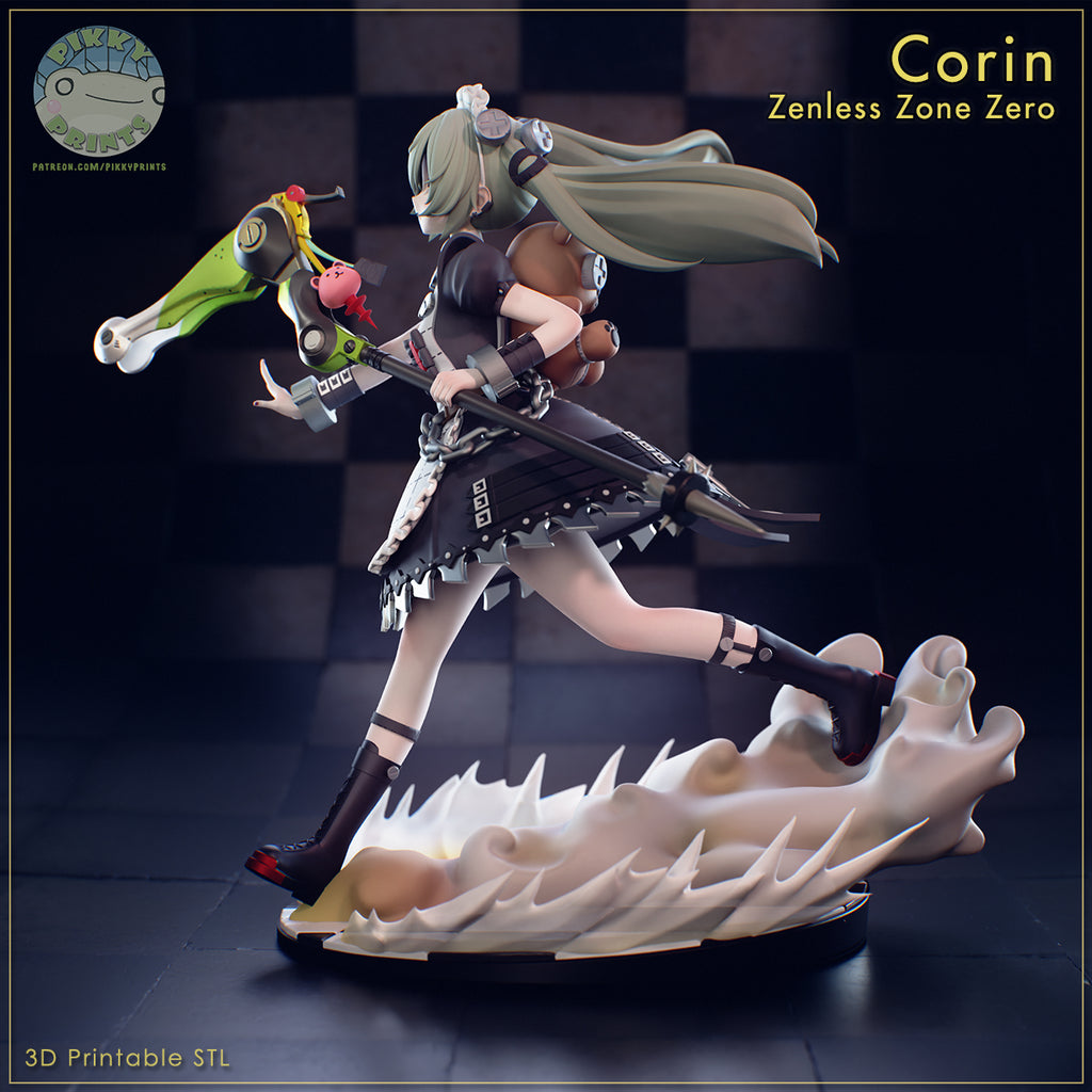 Corin Wickes (Zenless Zone Zero) resin figure by PikkyPrints — studio render 4