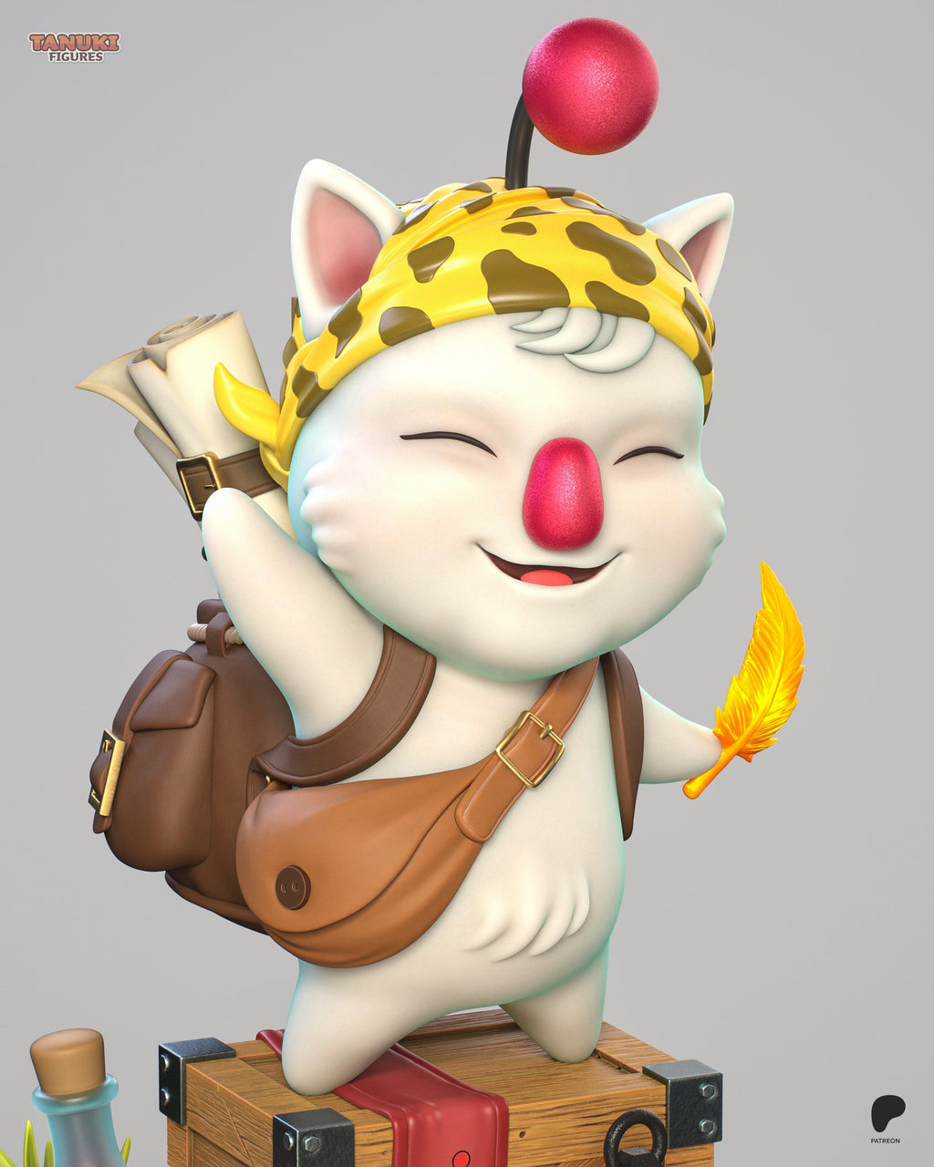Moogle (Final Fantasy) resin figure by Tanuki Figures — studio render 7