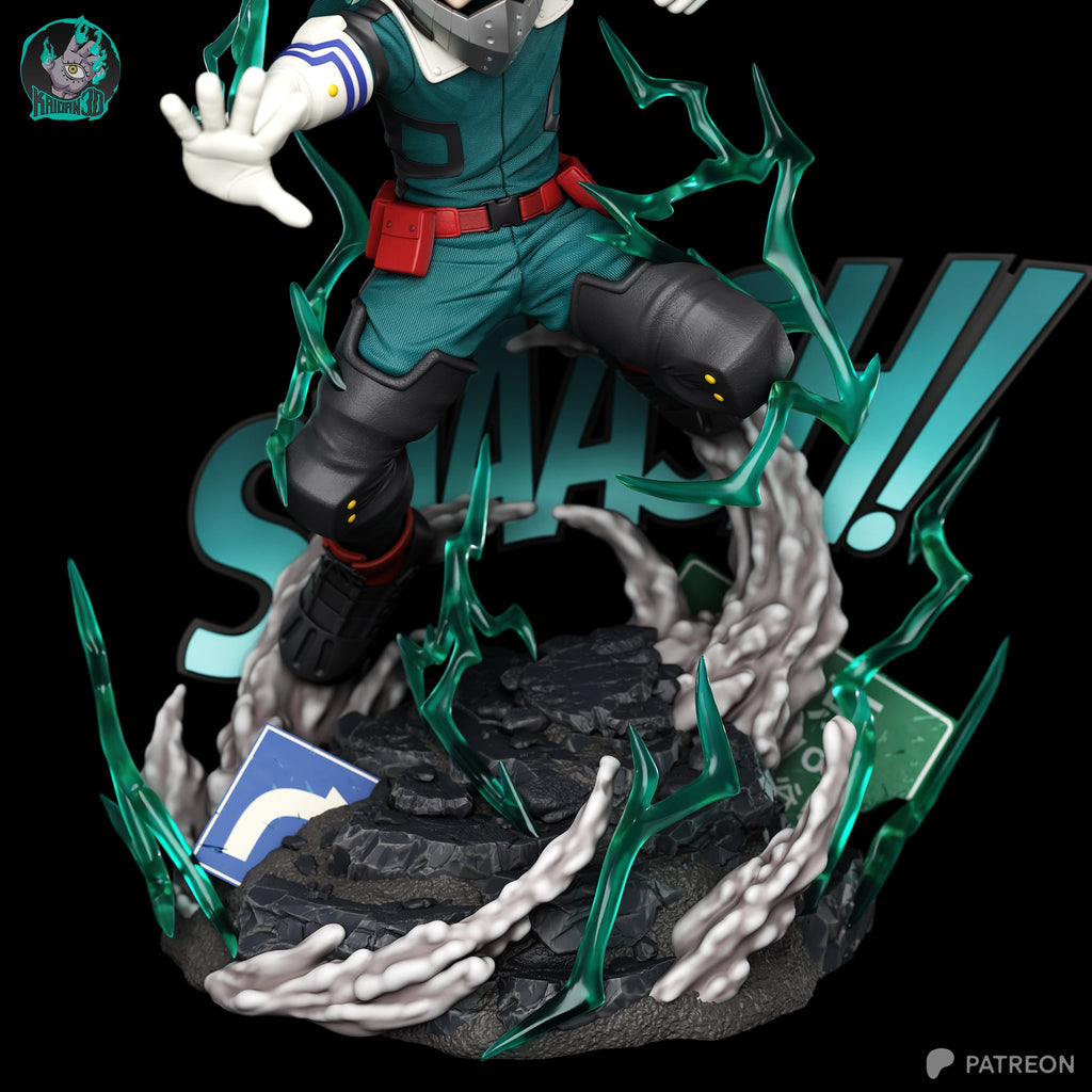Izuku Midoriya (My Hero Academia) resin figure by Kaidan 3D — studio render 4