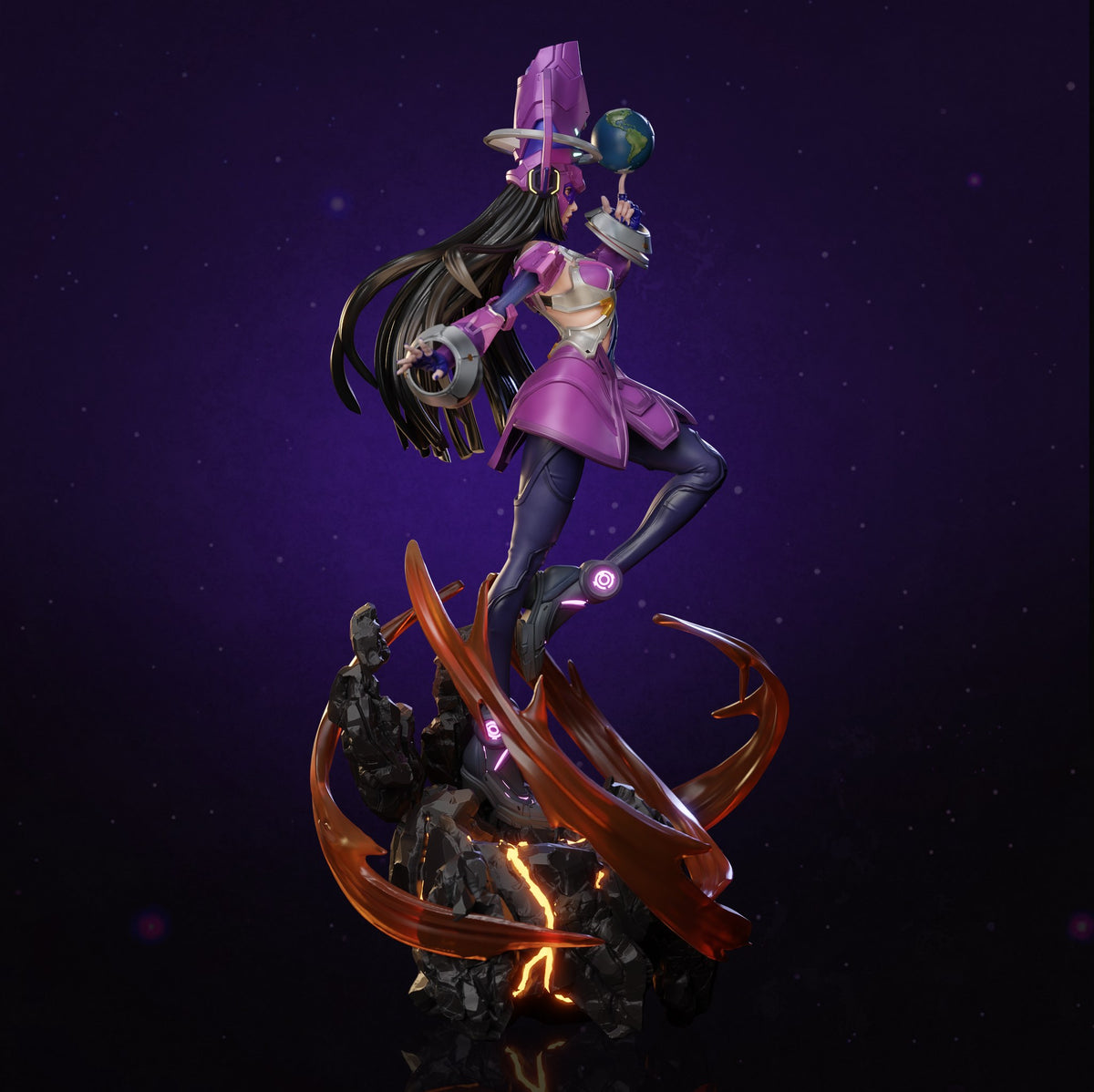 Galacta (Marvel) resin figure by Tenshi Figures — studio render 6