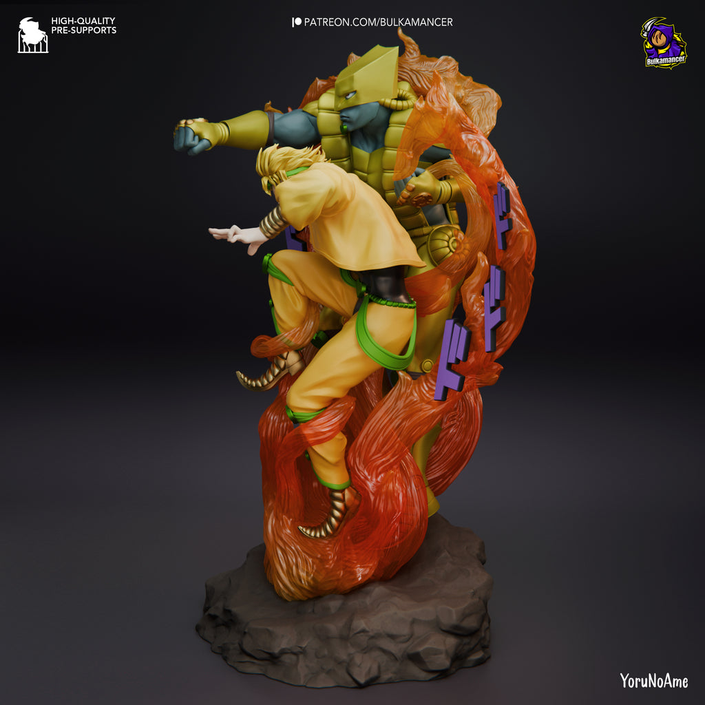 Dio and the World (Jojo's Bizarre Adventure) resin figure by Bulkamancer — studio render 3