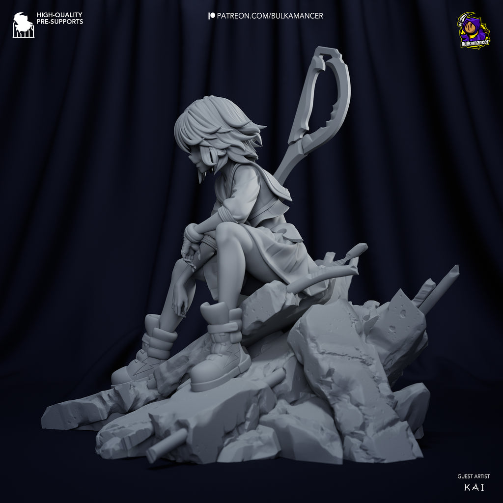 Ryuko Matoi (Kill la Kill) resin figure by Bulkamancer — studio render 9