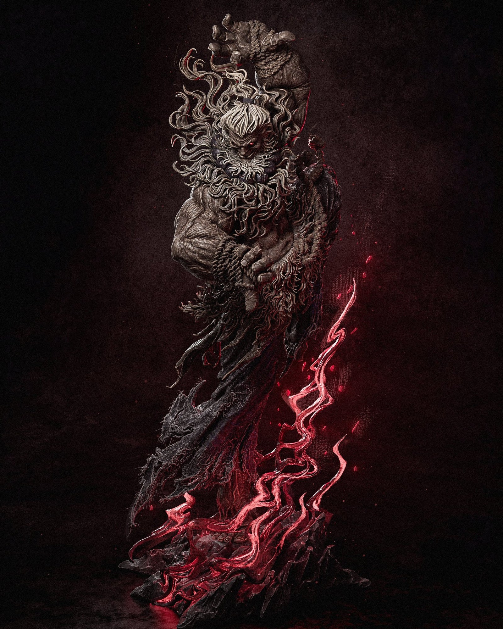 Akuma Street Fighter resin figure by CA 3D Studios — studio preview 1