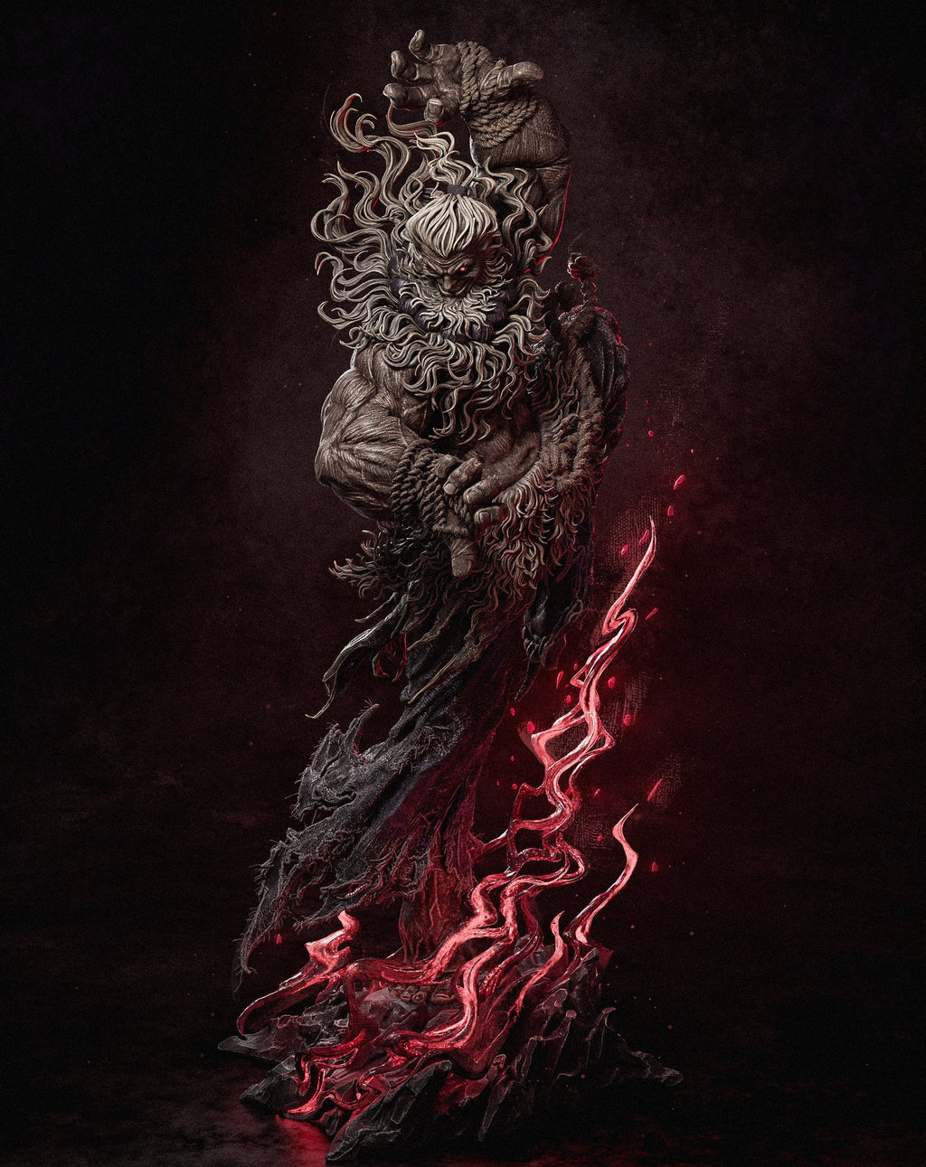 Akuma Street Fighter resin figure by CA 3D Studios — studio preview 1
