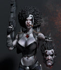 Lady Lobo DC resin figure by CA 3D Studios — studio preview 1