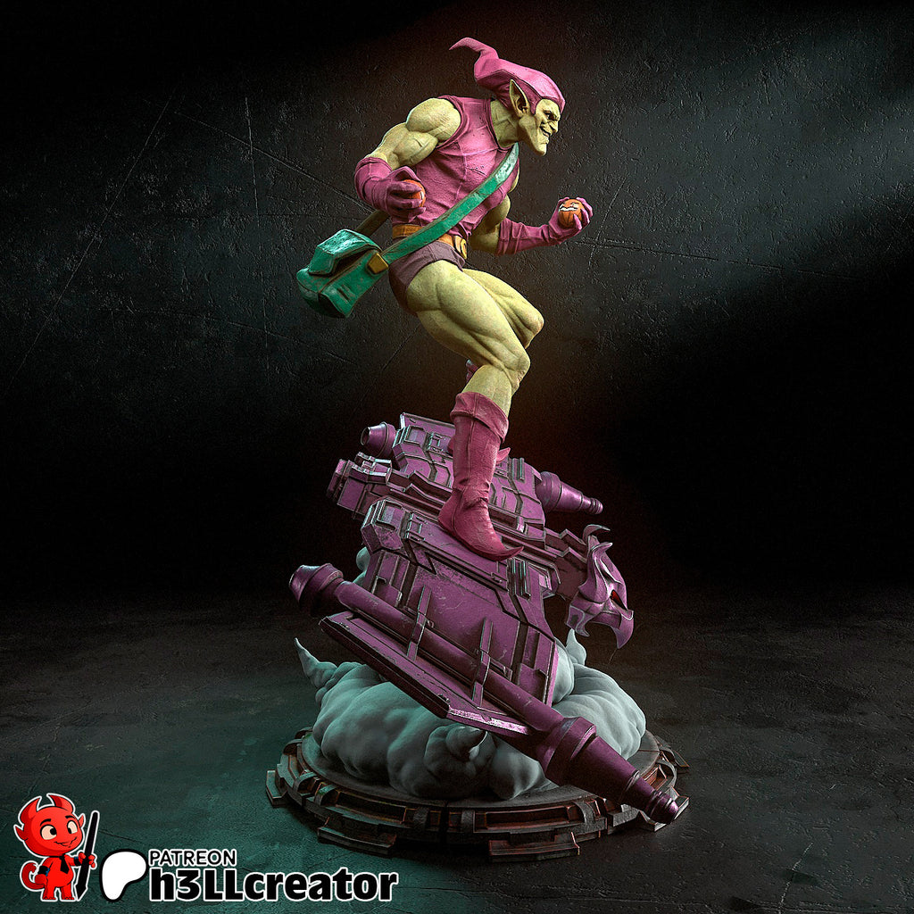 Green Goblin (Marvel) resin figure by h3LLcreator — studio render 10
