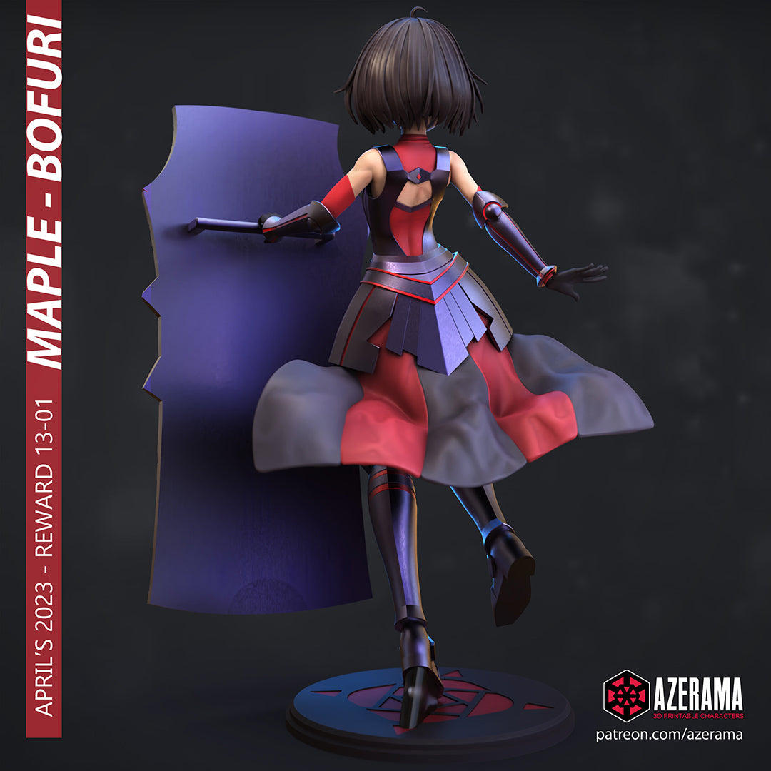 Maple (BOFURI) resin figure by Azerama — studio render 3