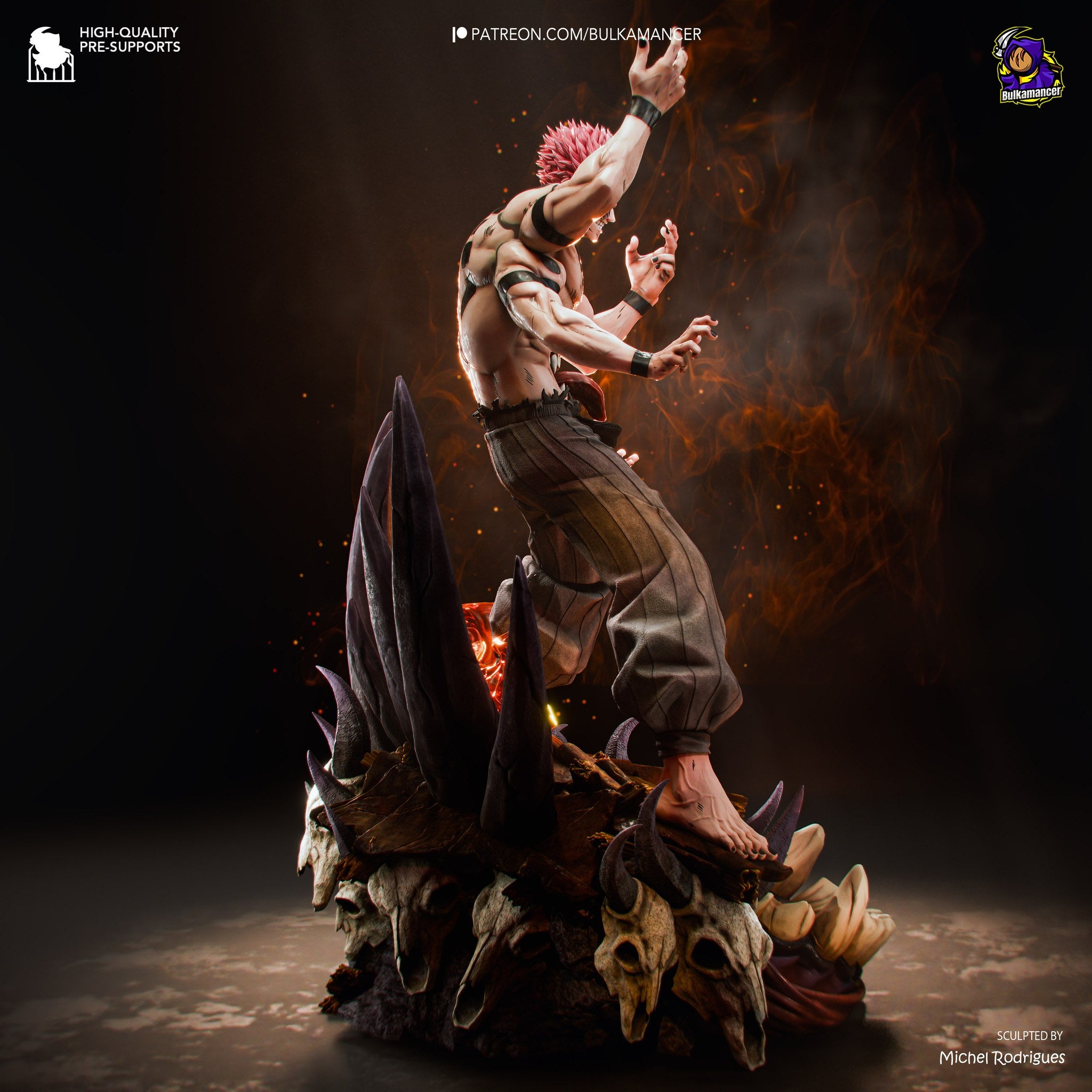 Ryomen Sukuna (Jujutsu Kaisen) resin figure by Bulkamancer — studio render 7