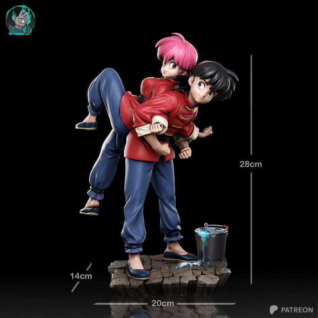 Ranma Saotome (Ranma 1/2) resin figure by Kaidan 3D — studio render 6