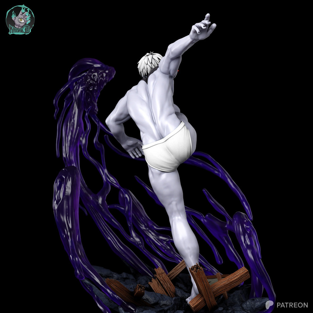Jiji (Dandadan) resin figure by Kaidan 3D — studio render 5