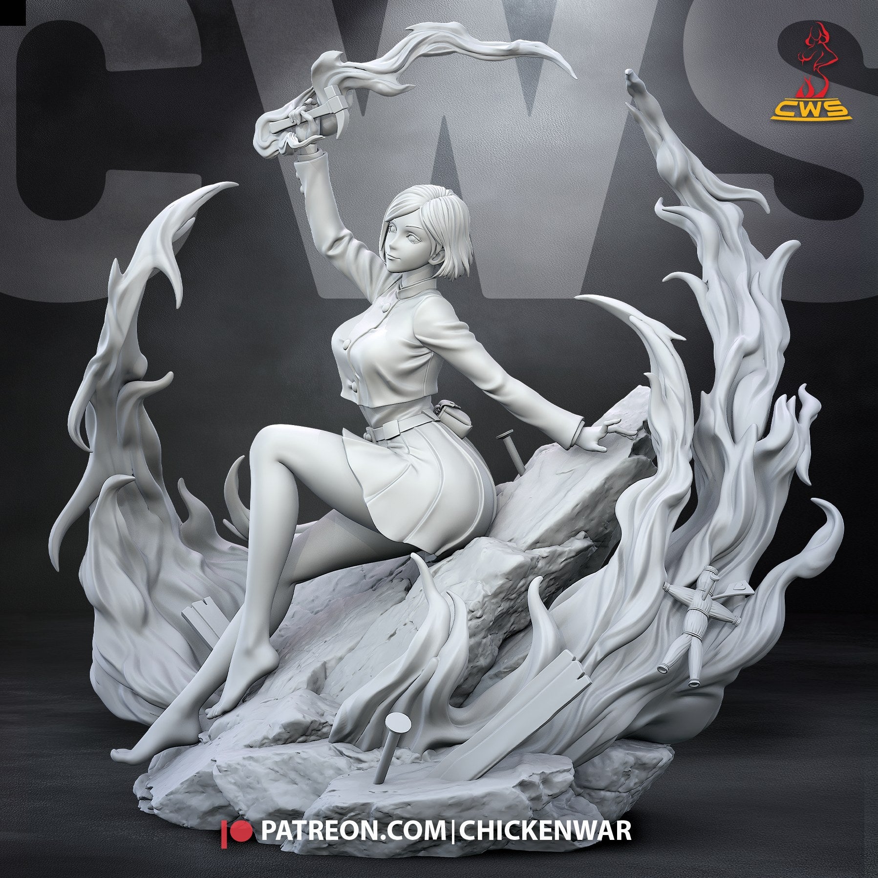 Nobara Kugisaki (Jujutsu Kaisen) resin figure by CW Studio — studio render 10