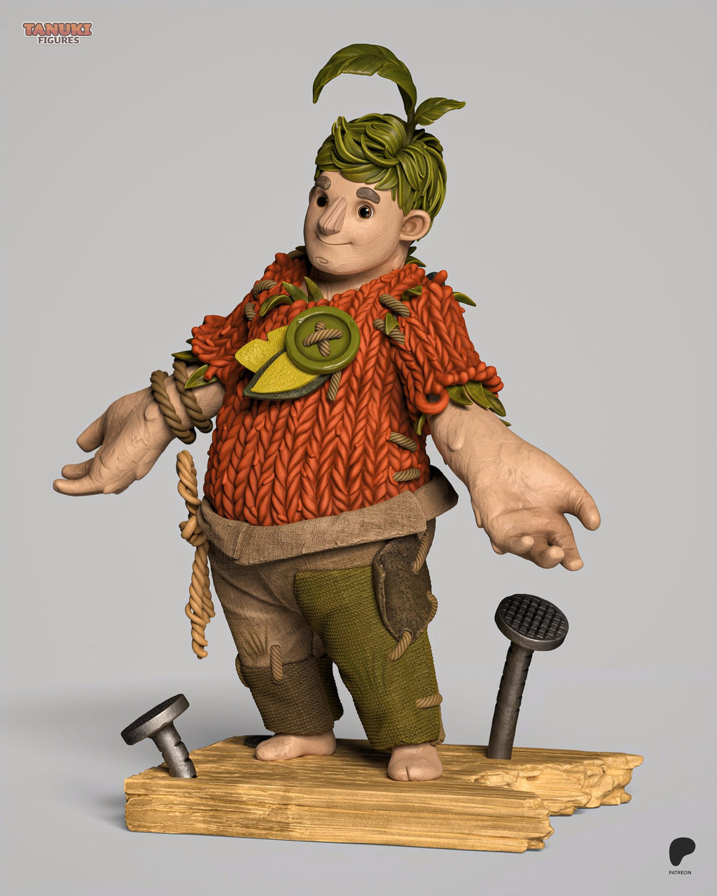 Cody (It Takes Two) resin figure by Tanuki Figures — studio render 3