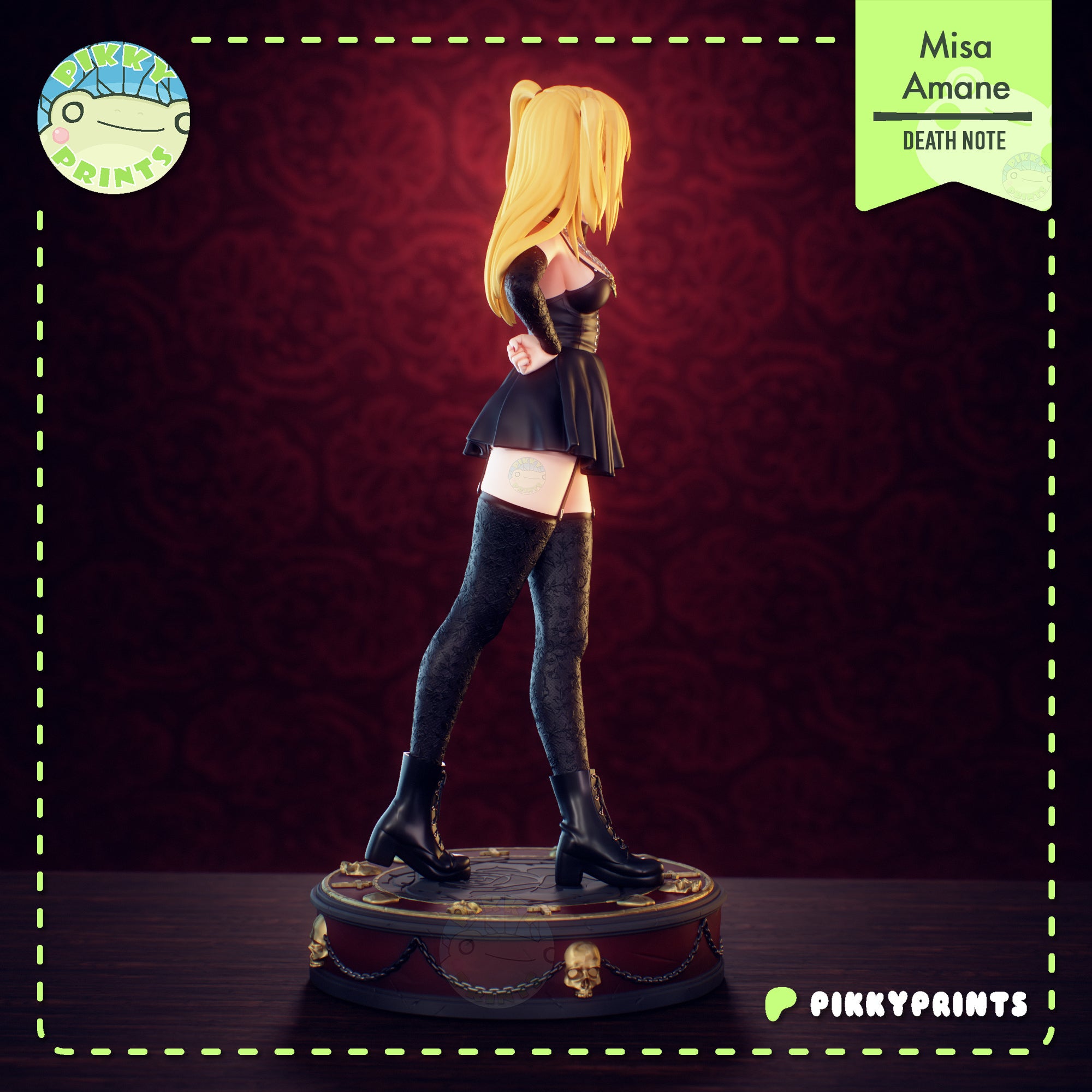Misa Amane (Death Note) resin figure by PikkyPrints — studio render 5