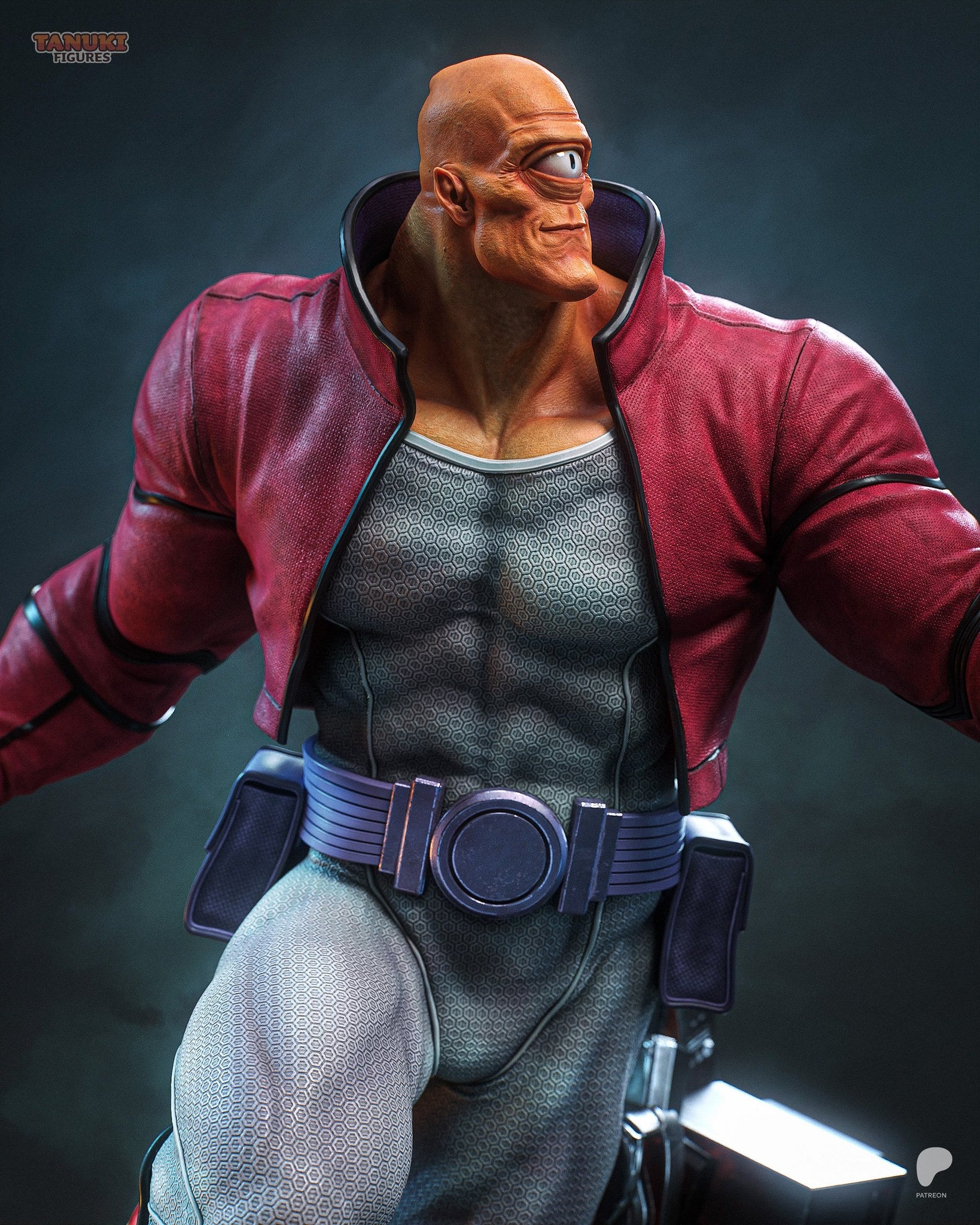 Allen the Alien (Invincible) resin figure by Tanuki Figures — studio render 7