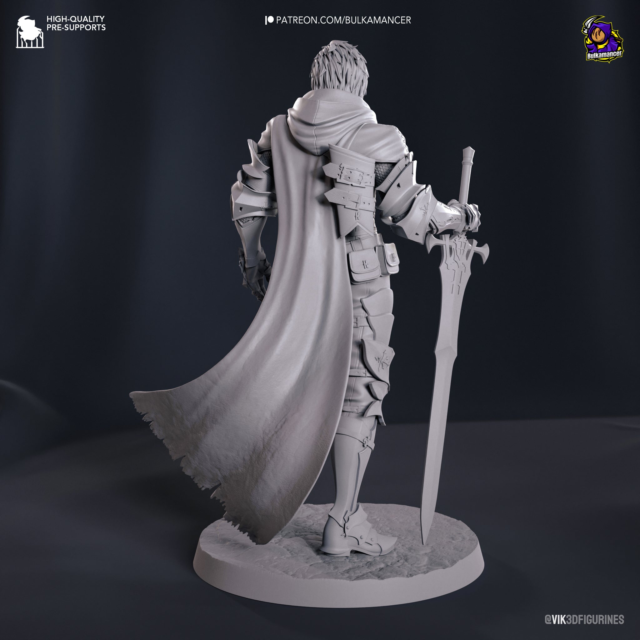 Clive Rosfield (Final Fantasy) resin figure by Bulkamancer — studio render 12