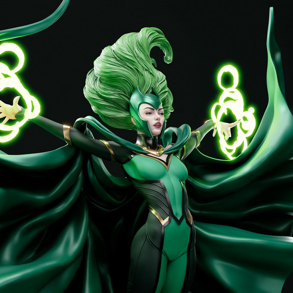 Polaris (Marvel) resin figure by Abe3D — studio render 1