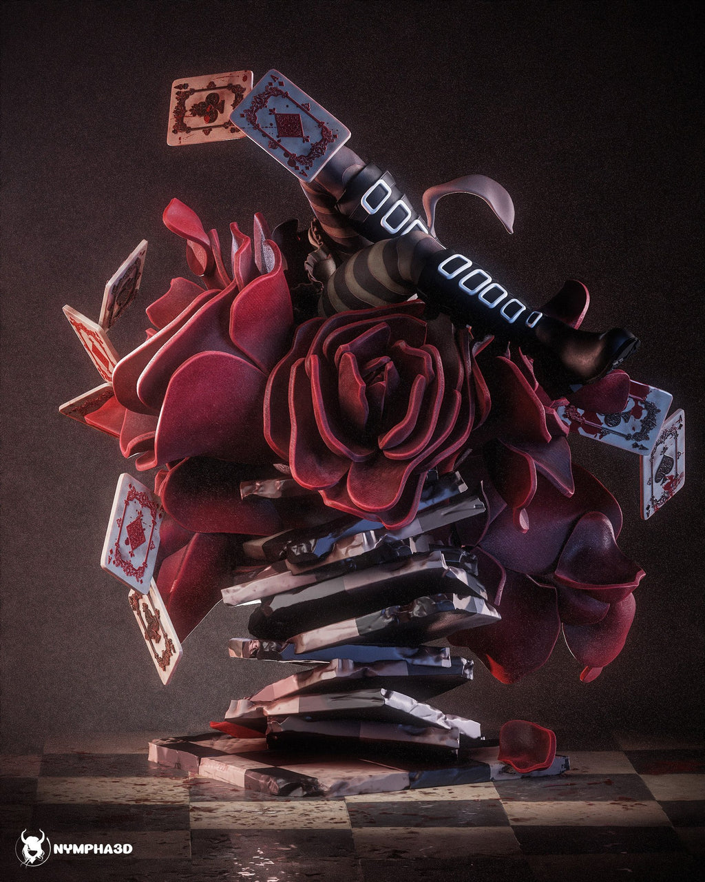 Alice (American McGee's Alice) resin figure by Nympha — studio render 3