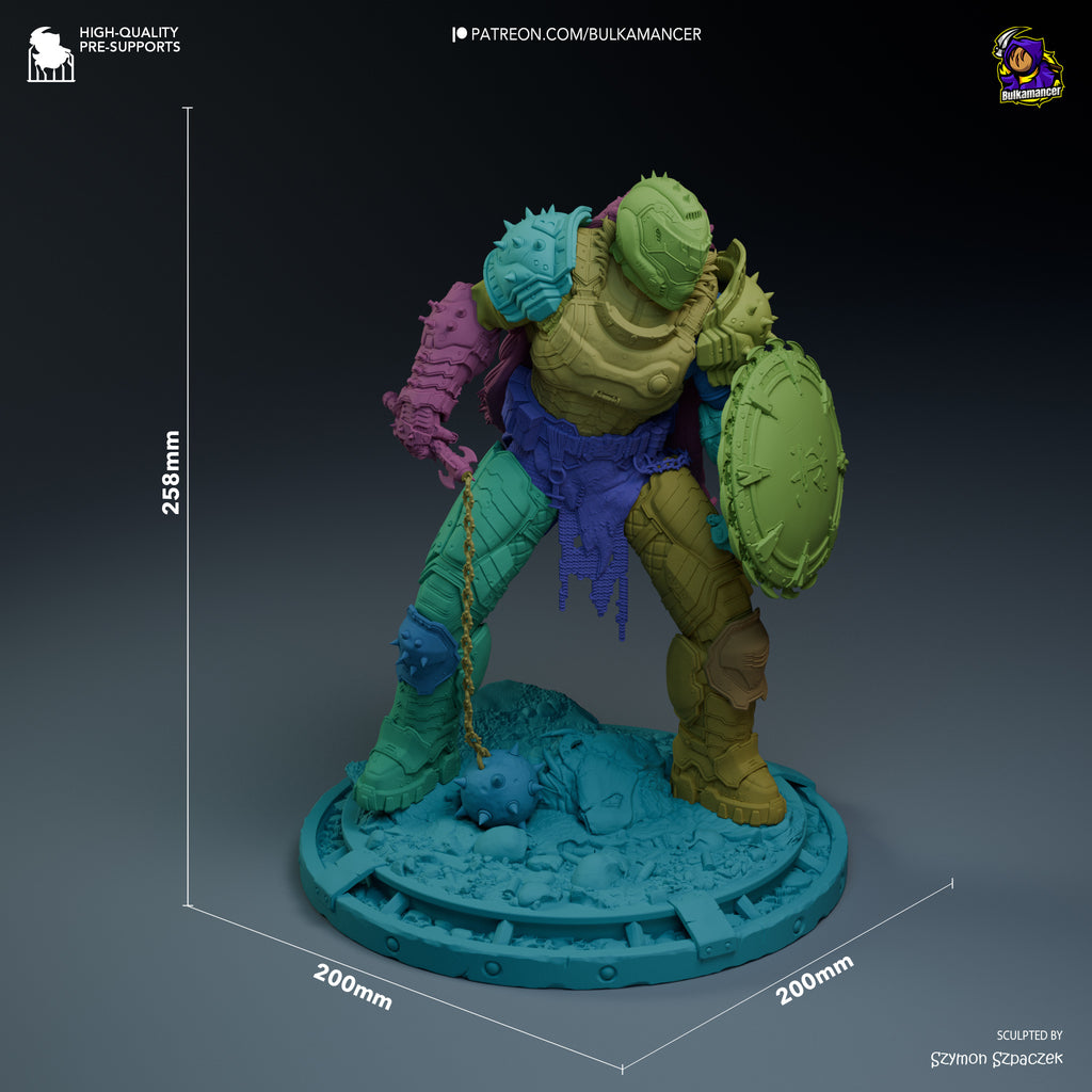 Doom Slayer (Doom) resin figure by Bulkamancer — studio render 10