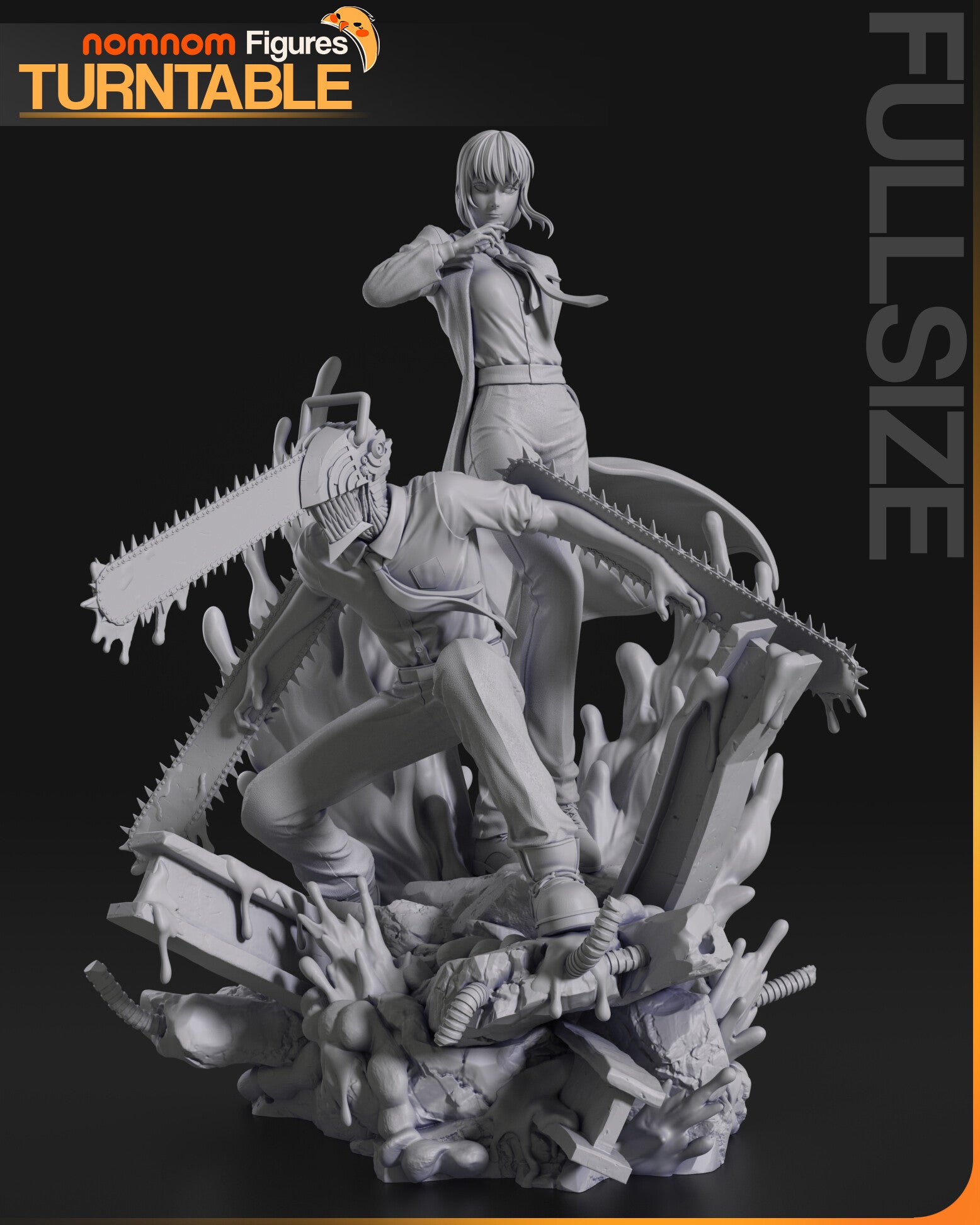 Makima and Denji — studio render 4