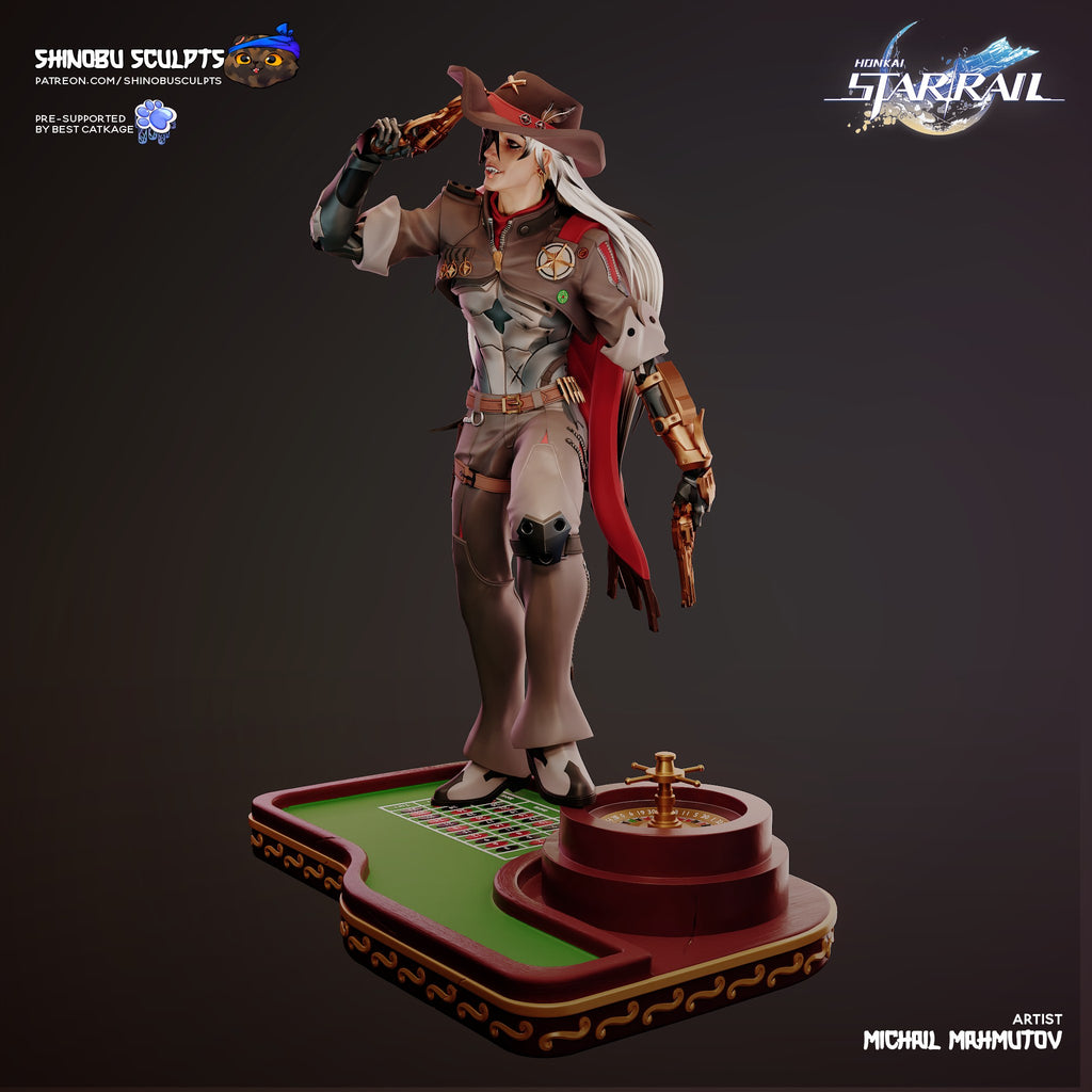 Boothill (Honkai Star Rail) resin figure by Shinobu Sculpts — studio render 4