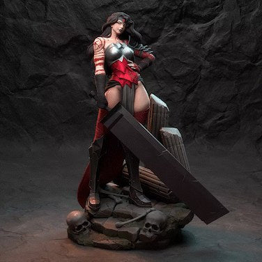 Wonder Woman (DC) resin figure by h3LLcreator — studio render 2