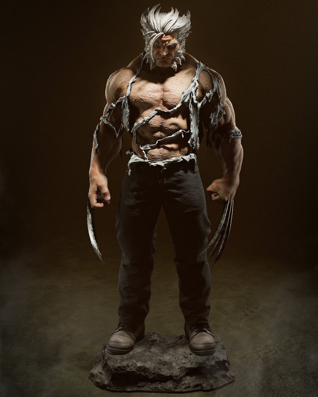 Logan Marvel resin figure by CA 3D Studios — studio preview 1