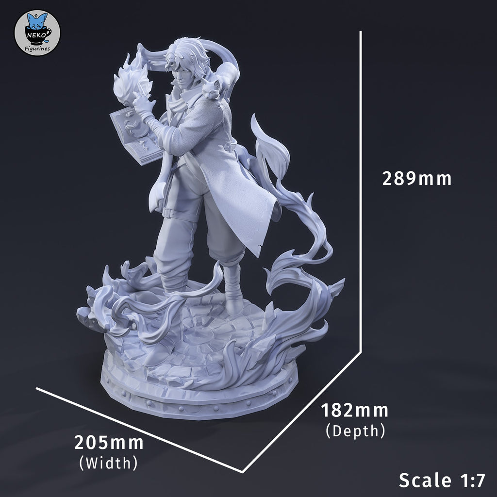 Caleb Widogast (Critical Role) resin figure by Neko Figurines — studio render 7