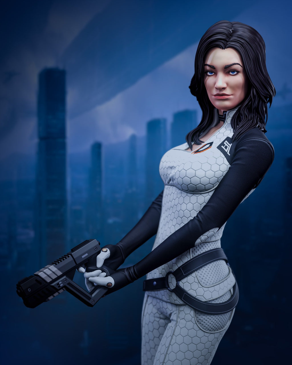 Miranda Lawson (Mass Effect) resin figure by h3LLcreator — studio render 1