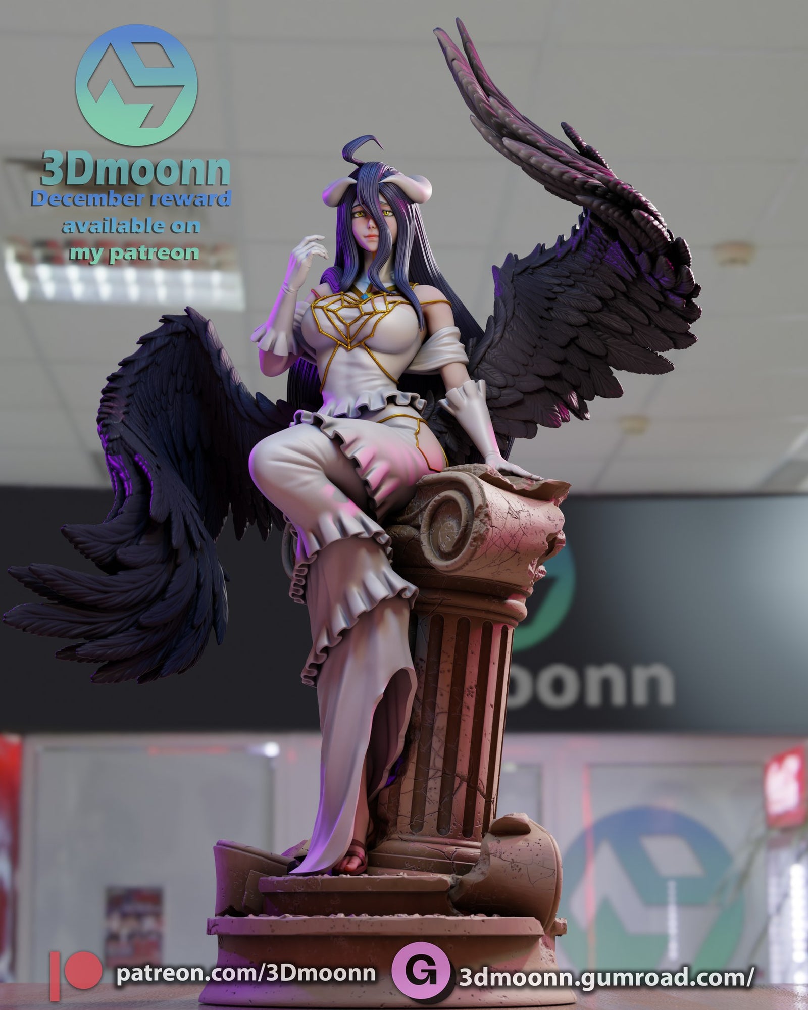 albedo overlord 3dmoonn stl zone