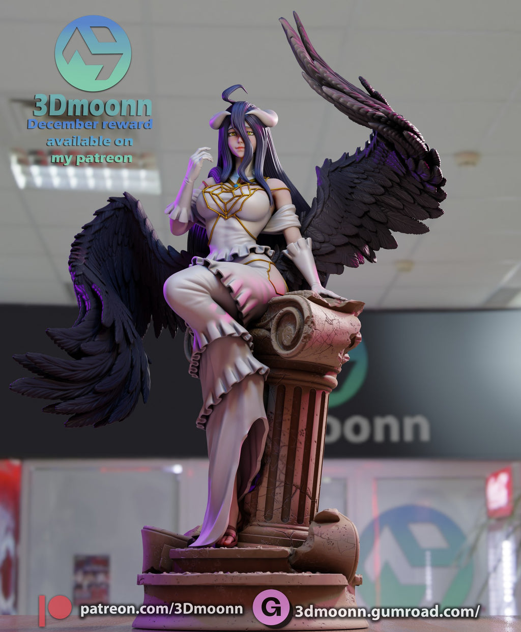 albedo overlord 3dmoonn stl zone