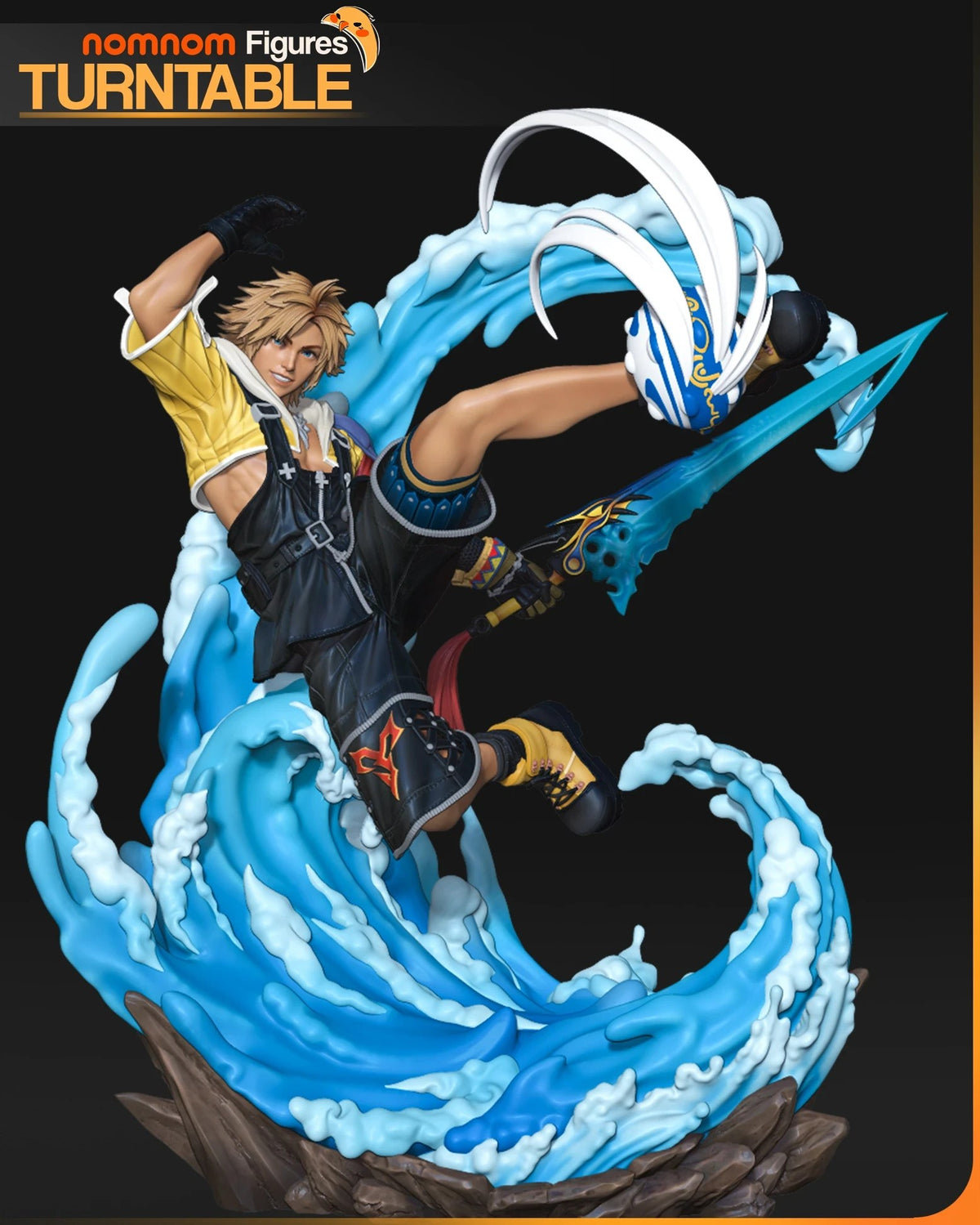 Tidus Final Fantasy resin figure by NomNom Figures — studio preview 8