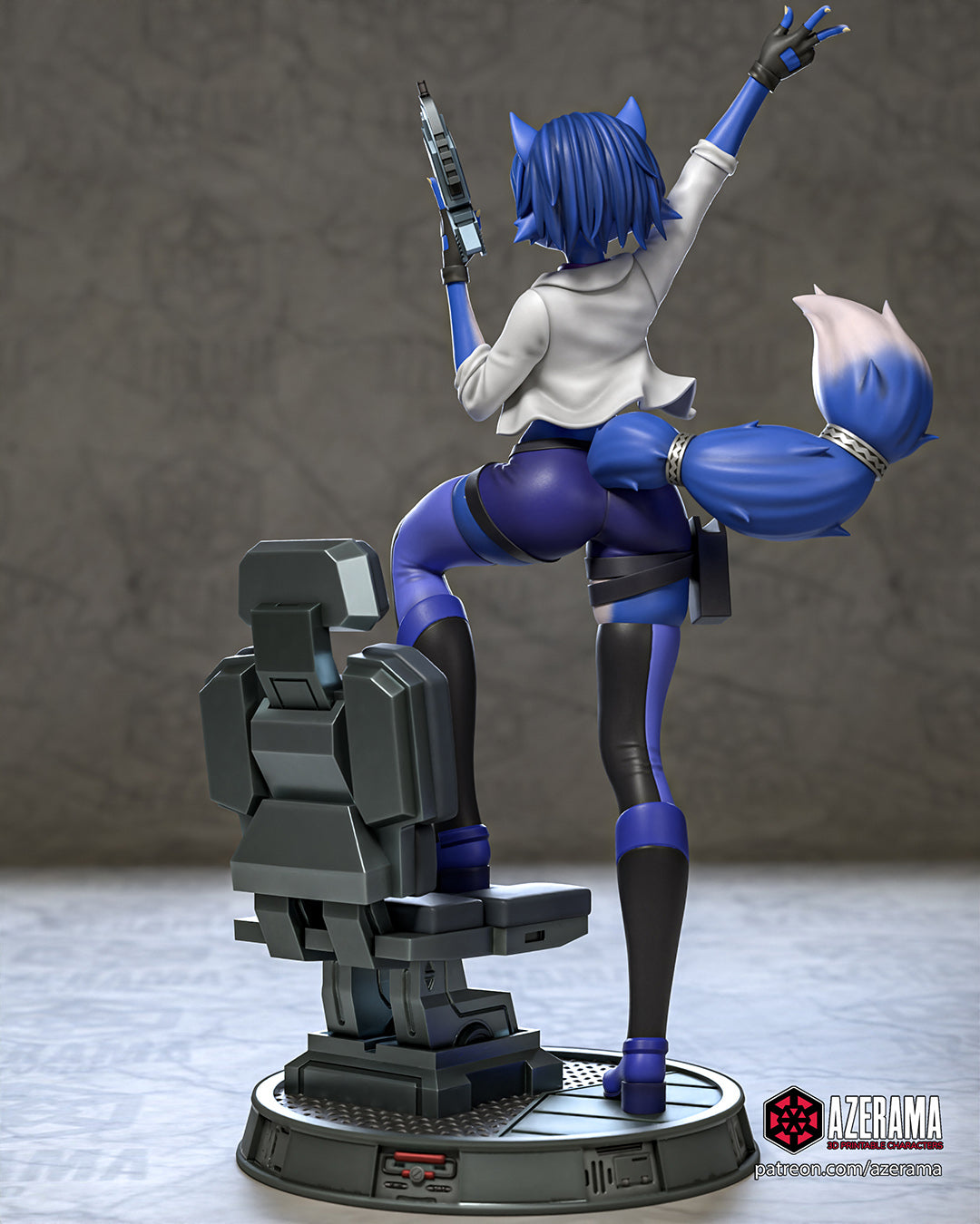 Krystal (Star Fox) resin figure by Azerama — studio render 2