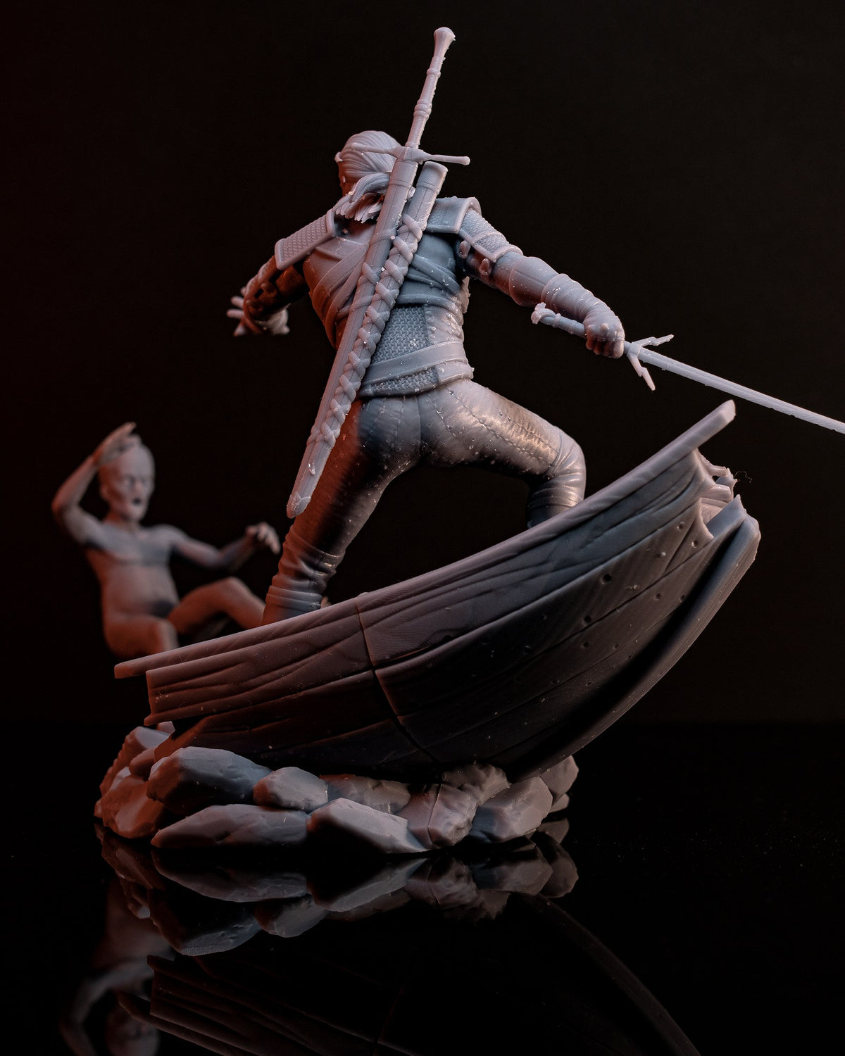 Geralt of Rivia (The Witcher) resin figure by h3LLcreator — studio render 4