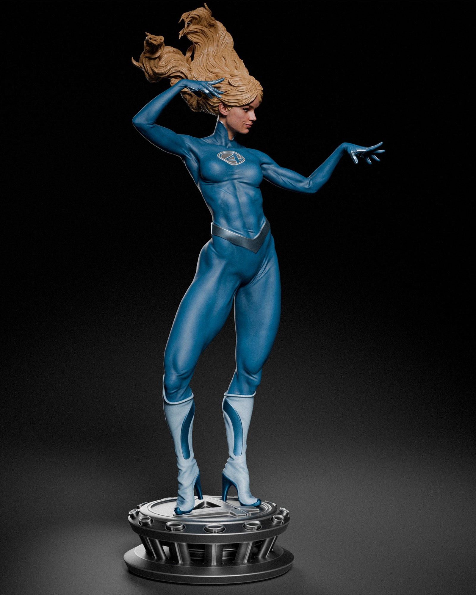 Sue Storm (Marvel) resin figure by CA 3D Studios — studio render 3