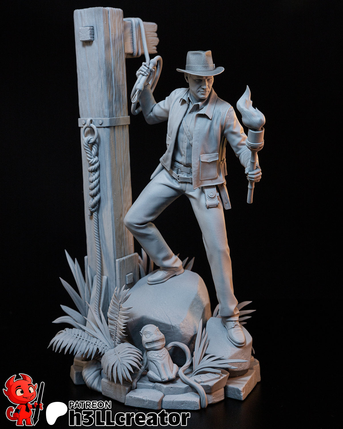 Indiana Jones (Indiana Jones) resin figure by h3LLcreator — studio render 5