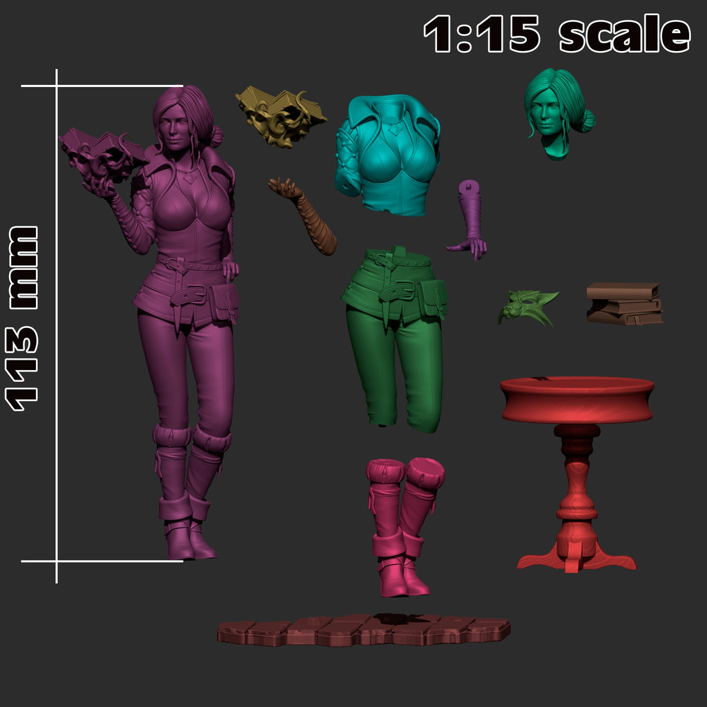 Triss Merigold (The Witcher) resin figure by h3LLcreator — studio render 5