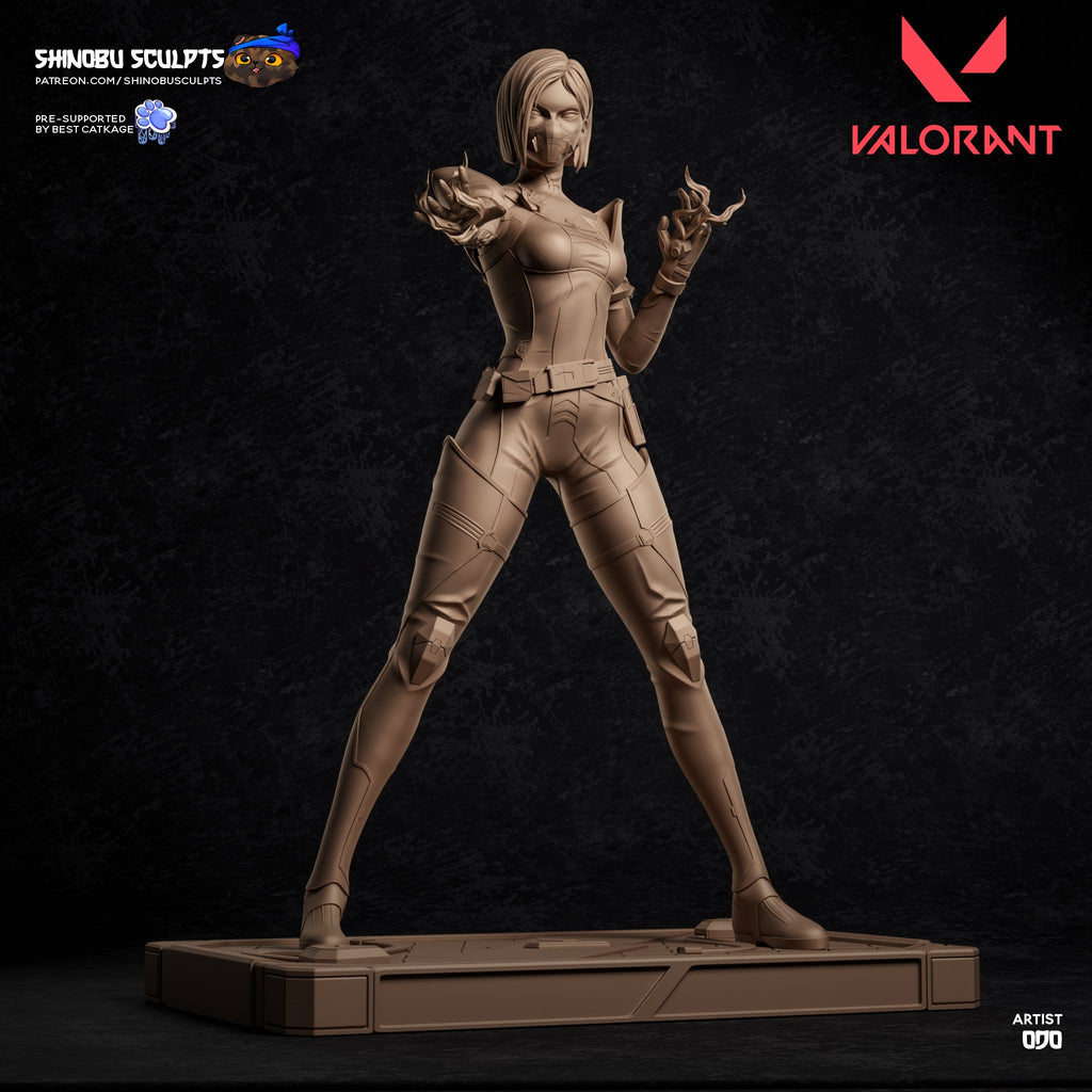 Viper (Valorant) resin figure by Shinobu Sculpts — studio render 4