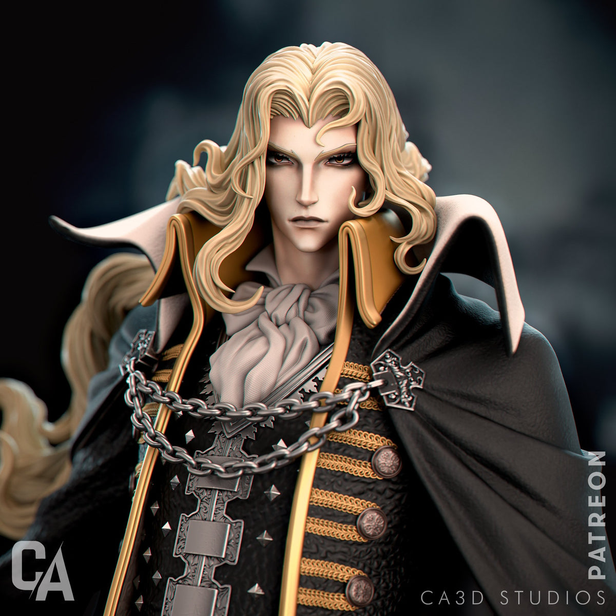 Alucard Hellsing resin figure by CA 3D Studios — studio preview 1