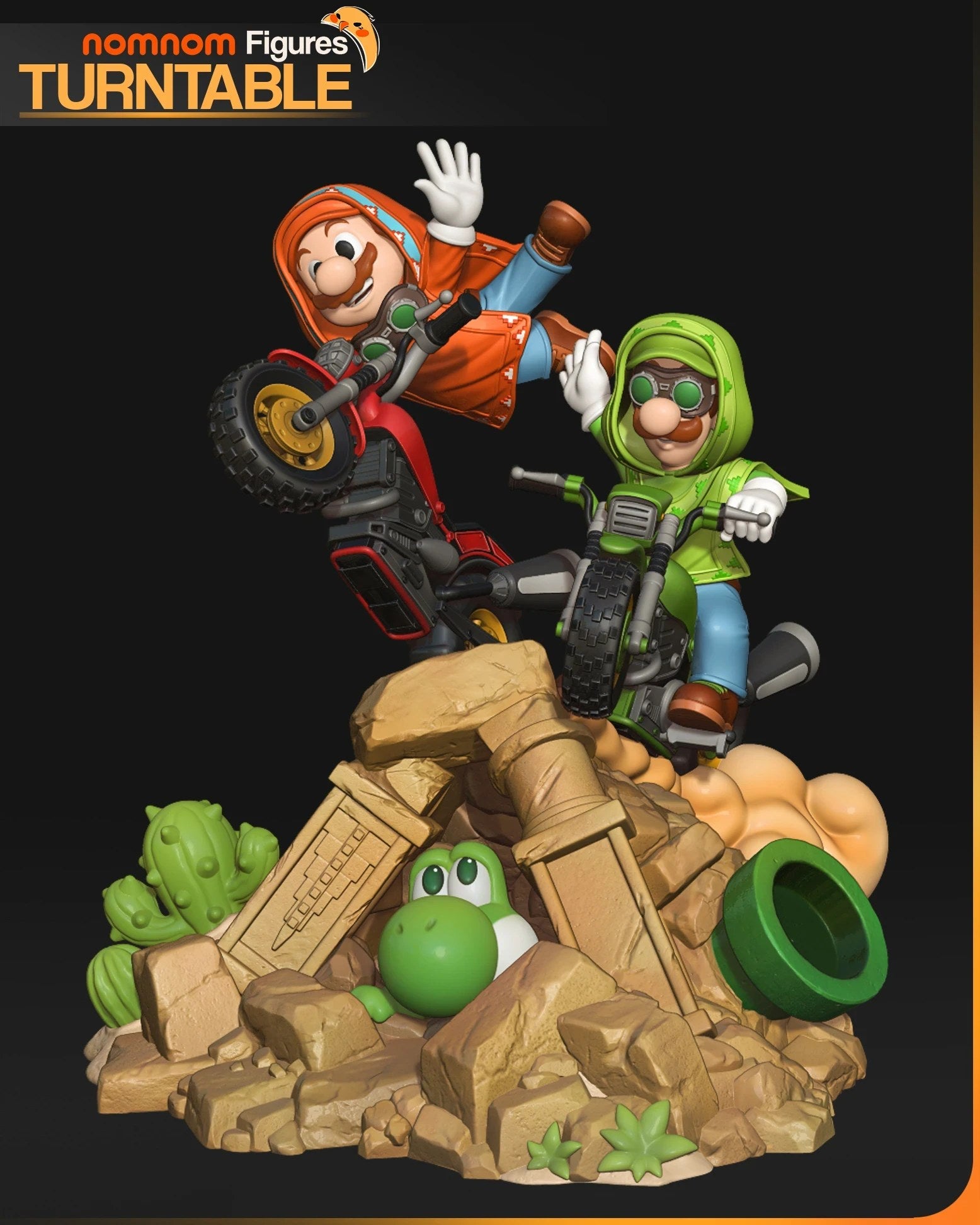 Super Mario Galaxy Diorama Diorama resin figure by NomNom Figures — studio preview 4