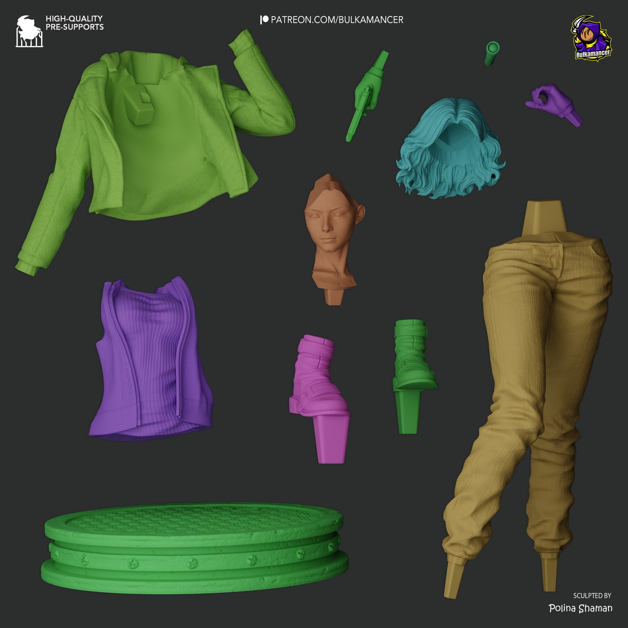 Grace Ashcroft (Resident Evil) resin figure by Bulkamancer — studio render 9
