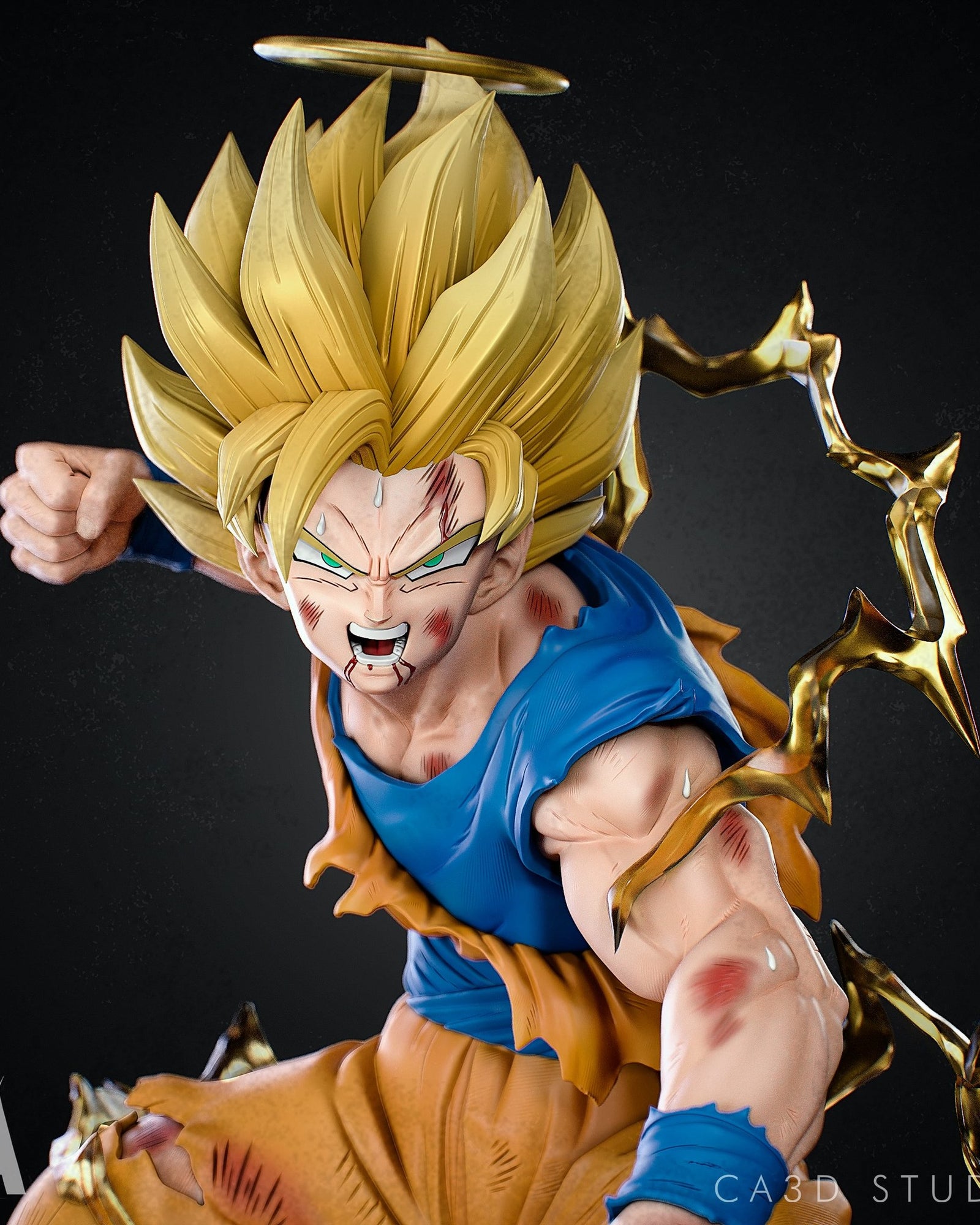 Goku Dragon Ball resin figure by CA 3D Studios — studio preview 2